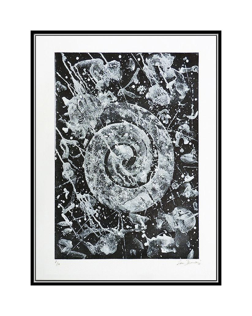 Sam Francis Original Color Aquatint Etching Hand Signed Abstract Artwork Framed For Sale 1