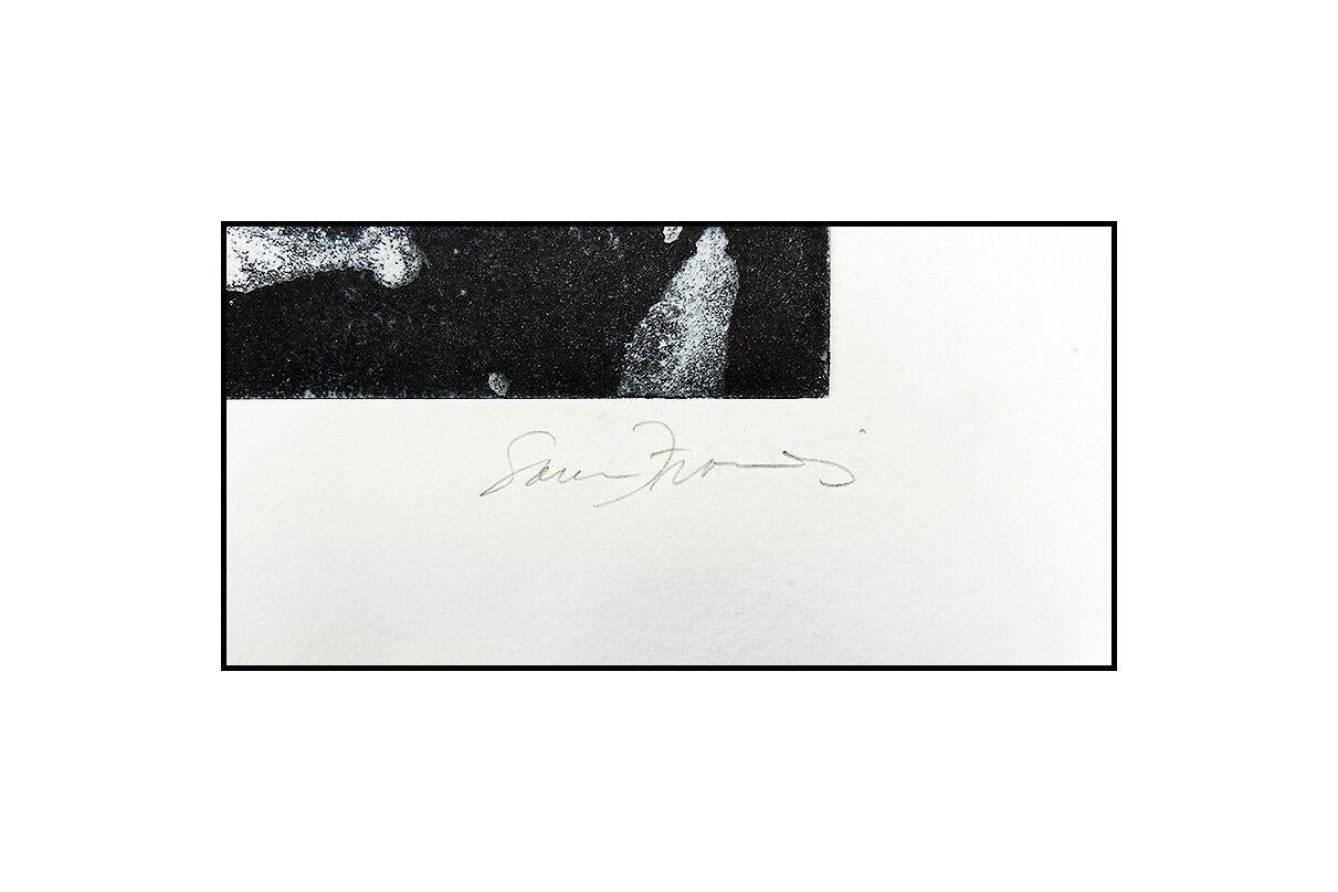 Sam Francis Original Color Aquatint Etching Hand Signed Abstract Artwork Framed For Sale 2