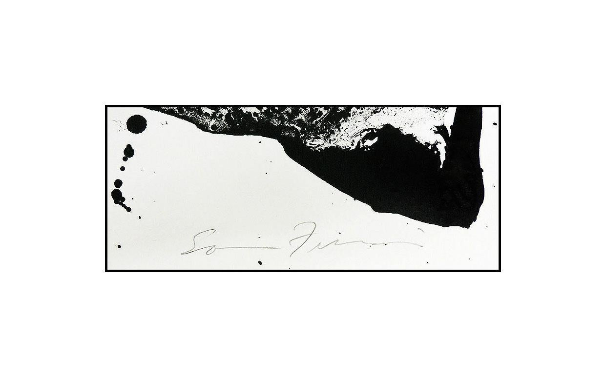 Sam Francis Original Color Lithograph Hand Signed Large Abstract Art Third Stone For Sale 3