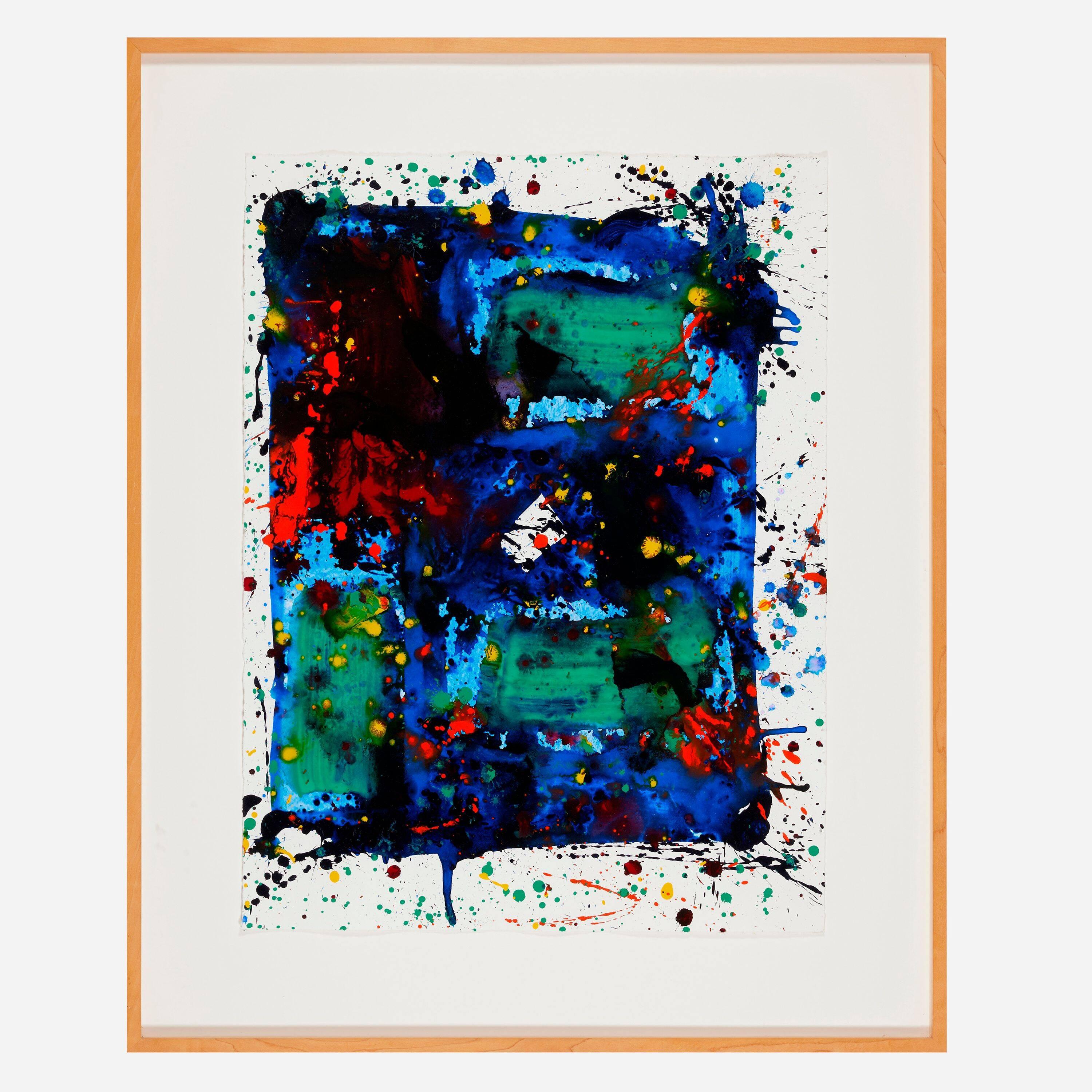 Artistics : Sam Francis
Titre : Sans titre (vert, bleu, rouge)
Moyen d'expression : Peinture acrylique originale sur papier
Année : 1979
Dimensions : 26" x 19,5"
Inscription : Signé, daté et portant au verso l'inscription « Sam Francis 1979 Pour