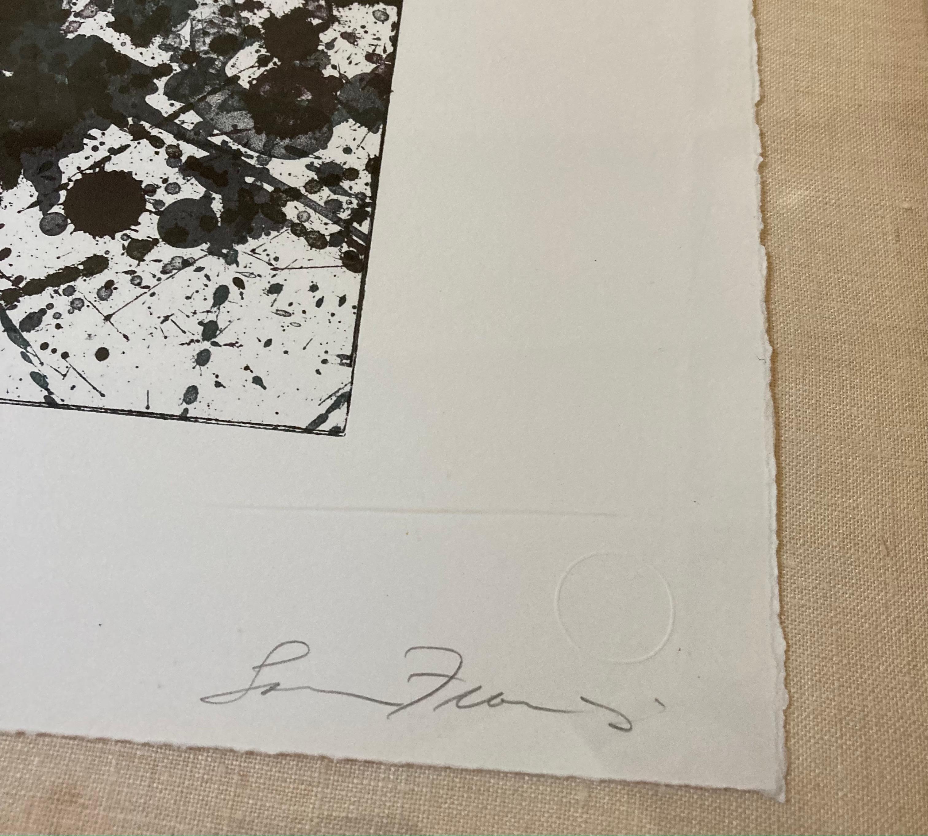 Sam Francis Signed, Limited Edition Abstract Expressionist Print For Sale 2