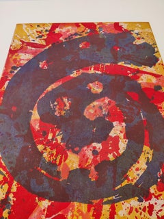 Sam Francis -- Mehrfarbige Spirale