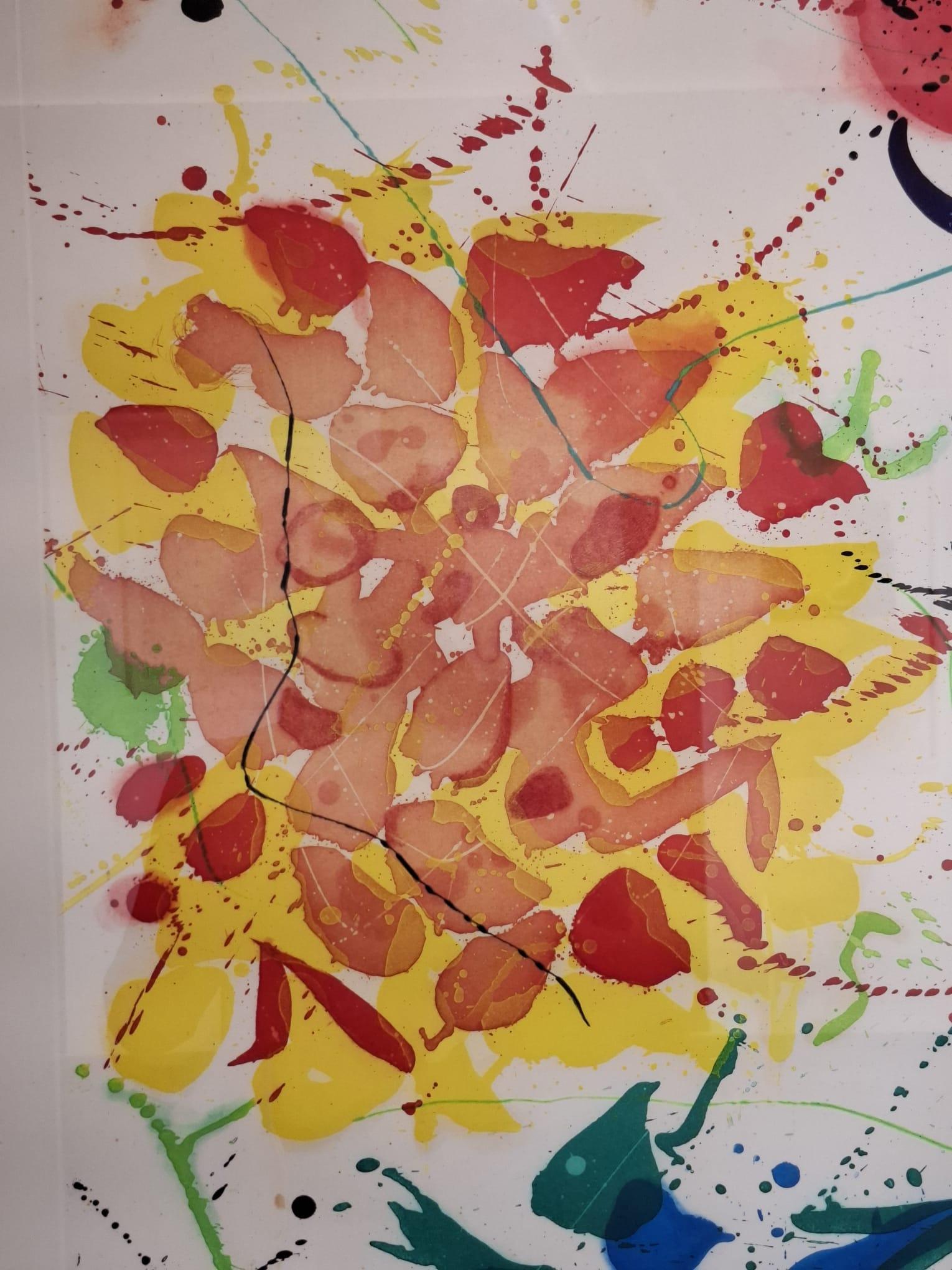 Sin título III - Beige Abstract Print by Sam Francis