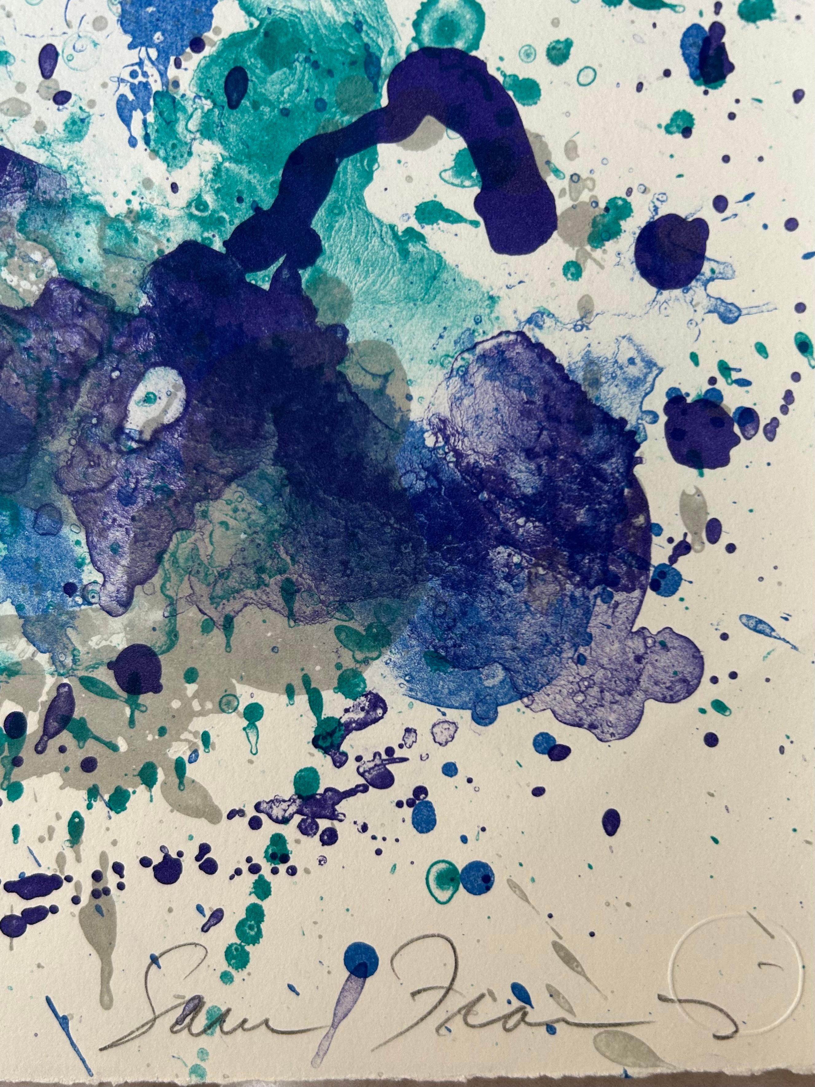 Smoke Sulphur SFE-183 - Print by Sam Francis