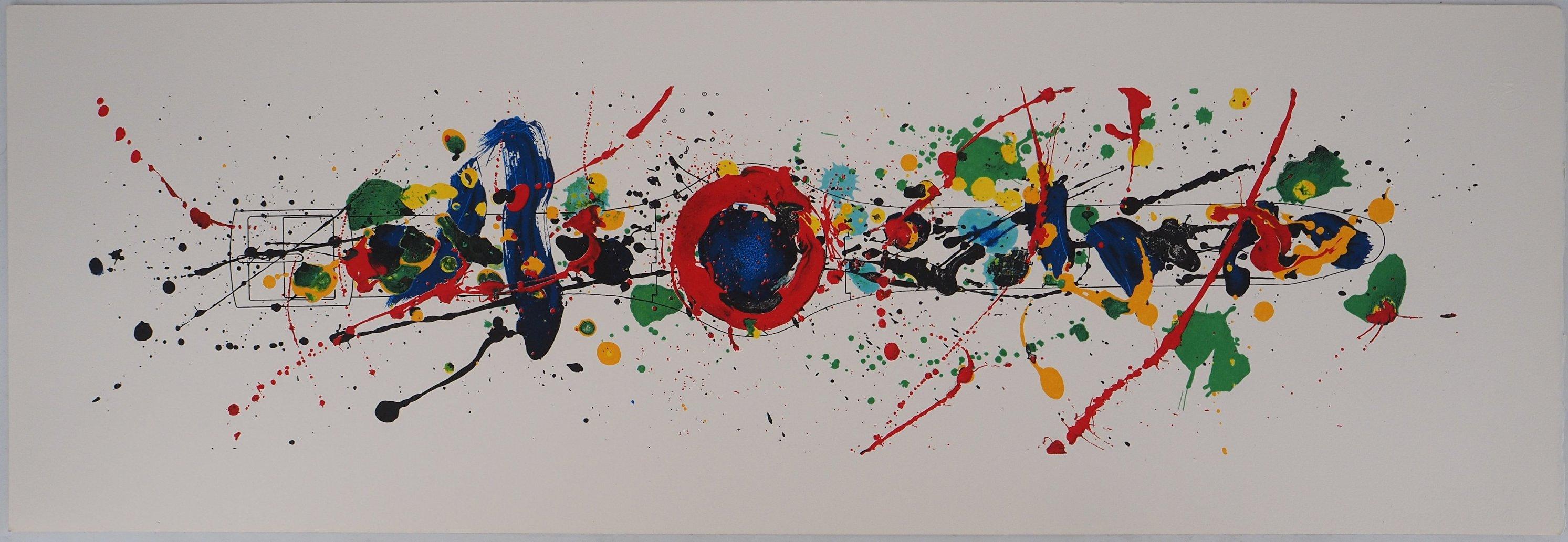 Swatch : Color Explosion - Original lithograph (Mourlot, 1992) - Print by Sam Francis