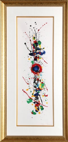 Swatch, Colorful Abstract Lithograph by Sam Francis