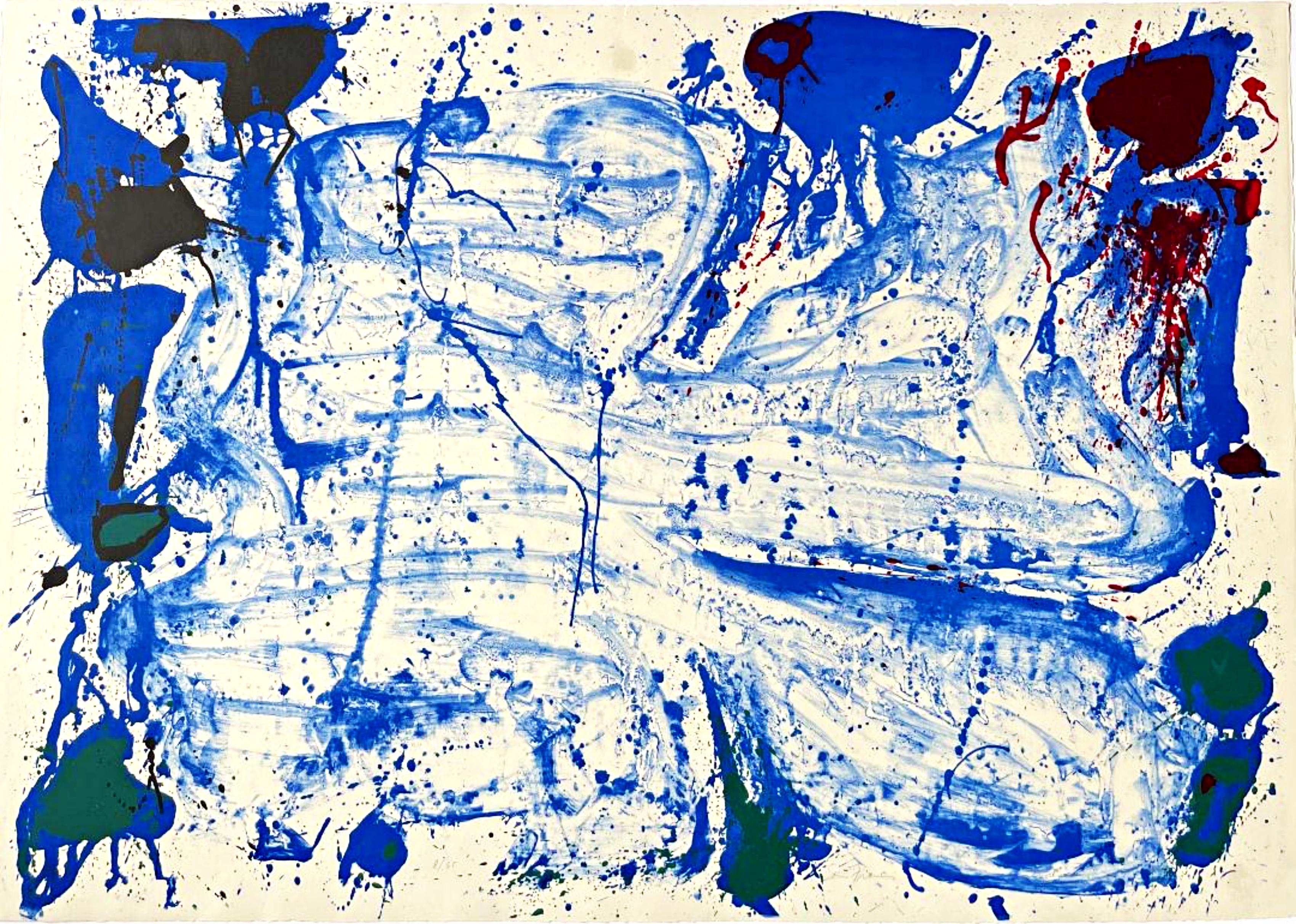 Sam Francis Abstract Print - The Coldest Stone (Lembark, 15), S/N, from the estate of Wolf Kahn & Emily Mason