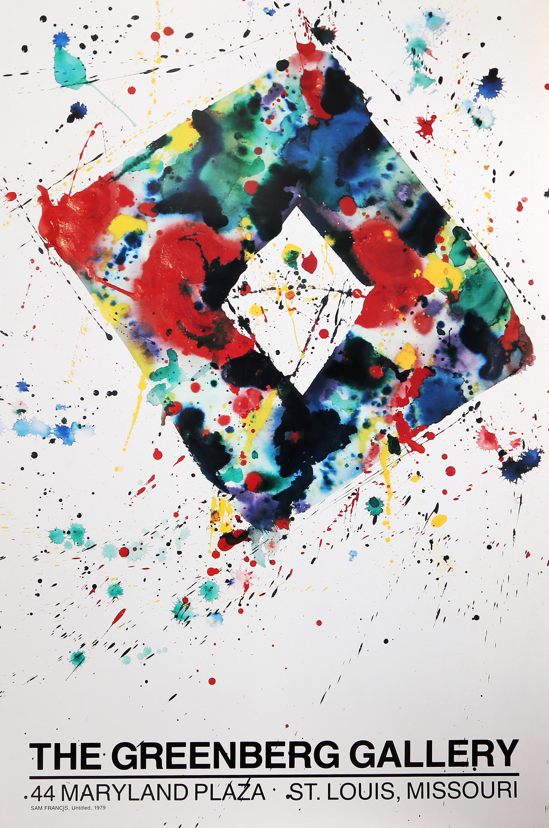  Sam Francis, American (1923 - 1994) -  The Greenberg Gallery, Year:  1979, Medium:  Poster, Size:  38 x 25 in. (96.52 x 63.5 cm) 