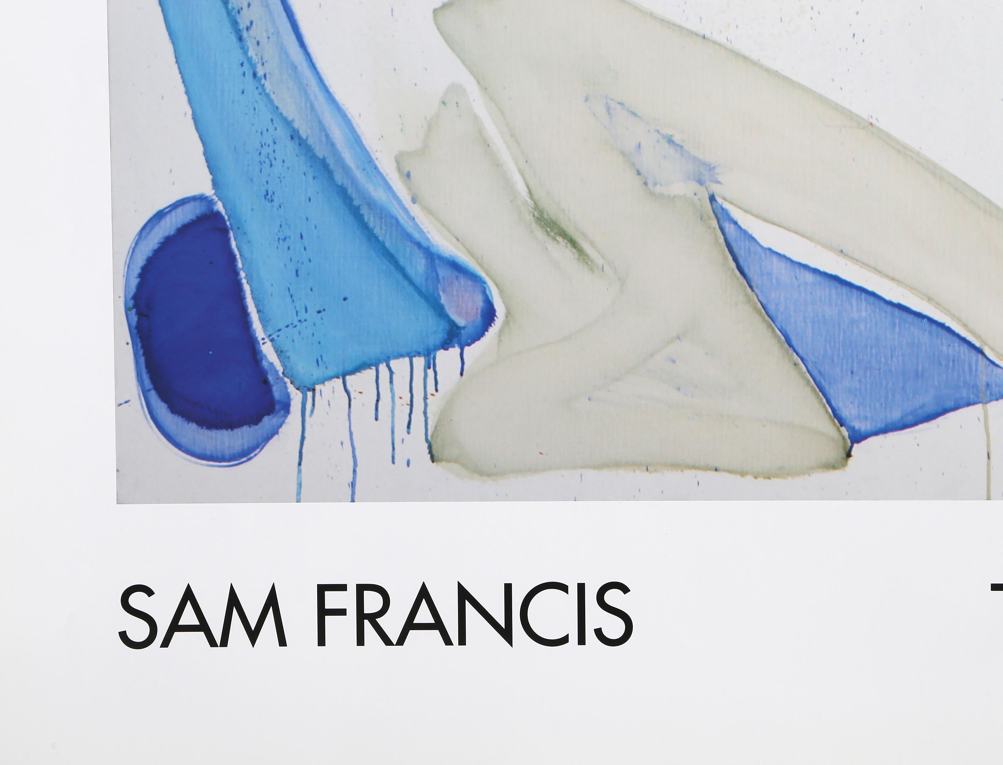 El Museo de Arte Contemporáneo, Cartel expresionista abstracto de Sam Francis en venta 1