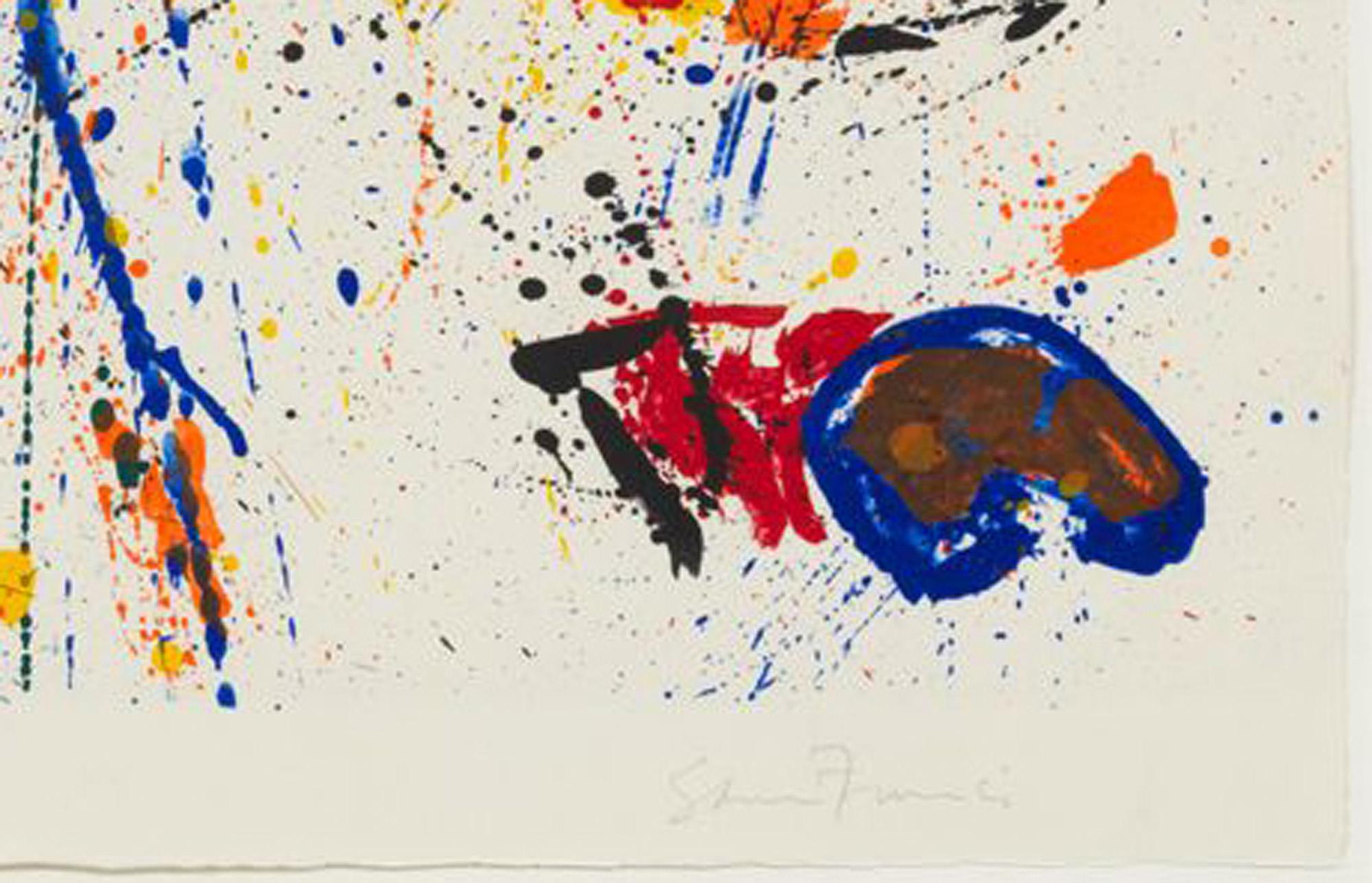 The White Line - Abstract Print by Sam Francis