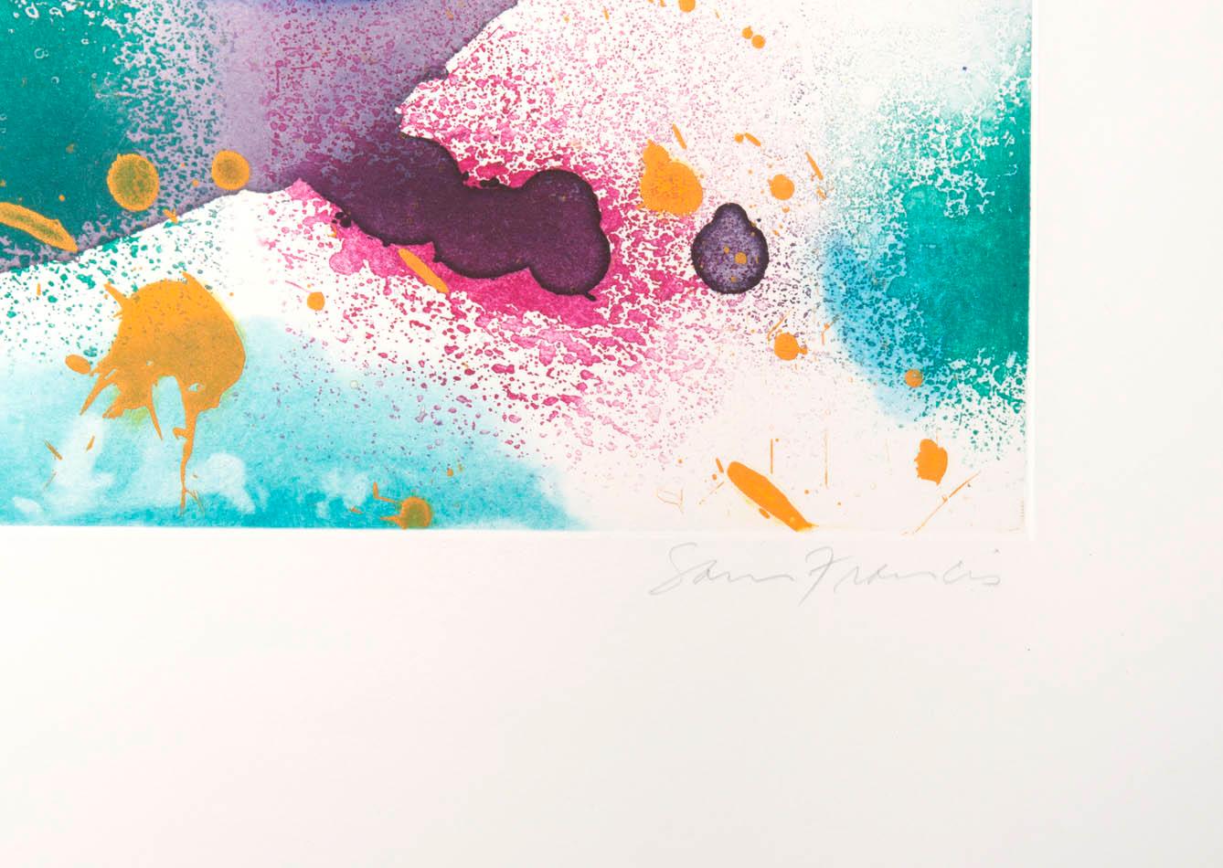 Aquatinte en couleurs, 1991, sur papier Fabriano, signée au crayon, numérotée de l'édition de 66, imprimée par Valter & Eleonora Rossi à Vigna Antoniniana Stamperia d'Arte, Rome, publiée par 2RC Edizioni d'Arte, Rome, 97,2 x 135,3 cm. 