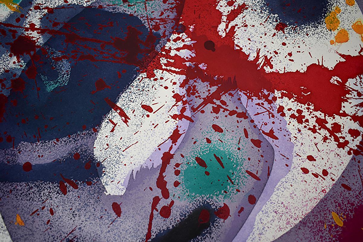 Trietto III - Abstract Print by Sam Francis