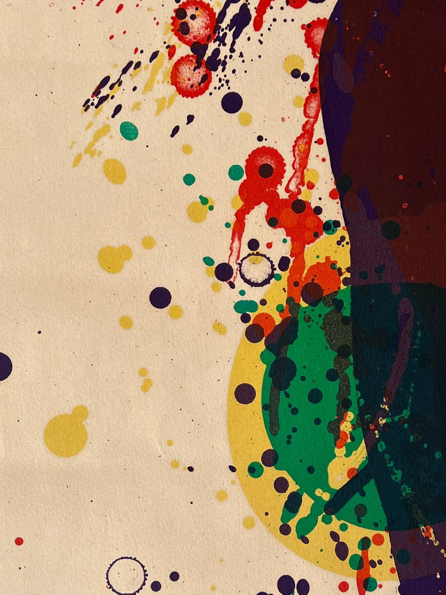 Untilted - Beige Abstract Print by Sam Francis