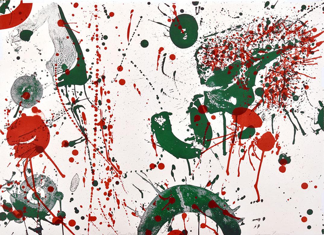 Abstract Print Sam Francis - Sans titre, 1963