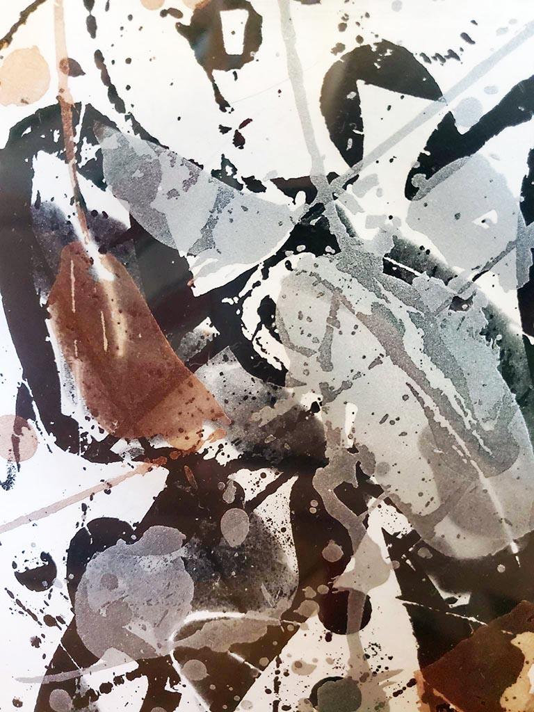 Untitled, 1985 - Gray Abstract Print by Sam Francis