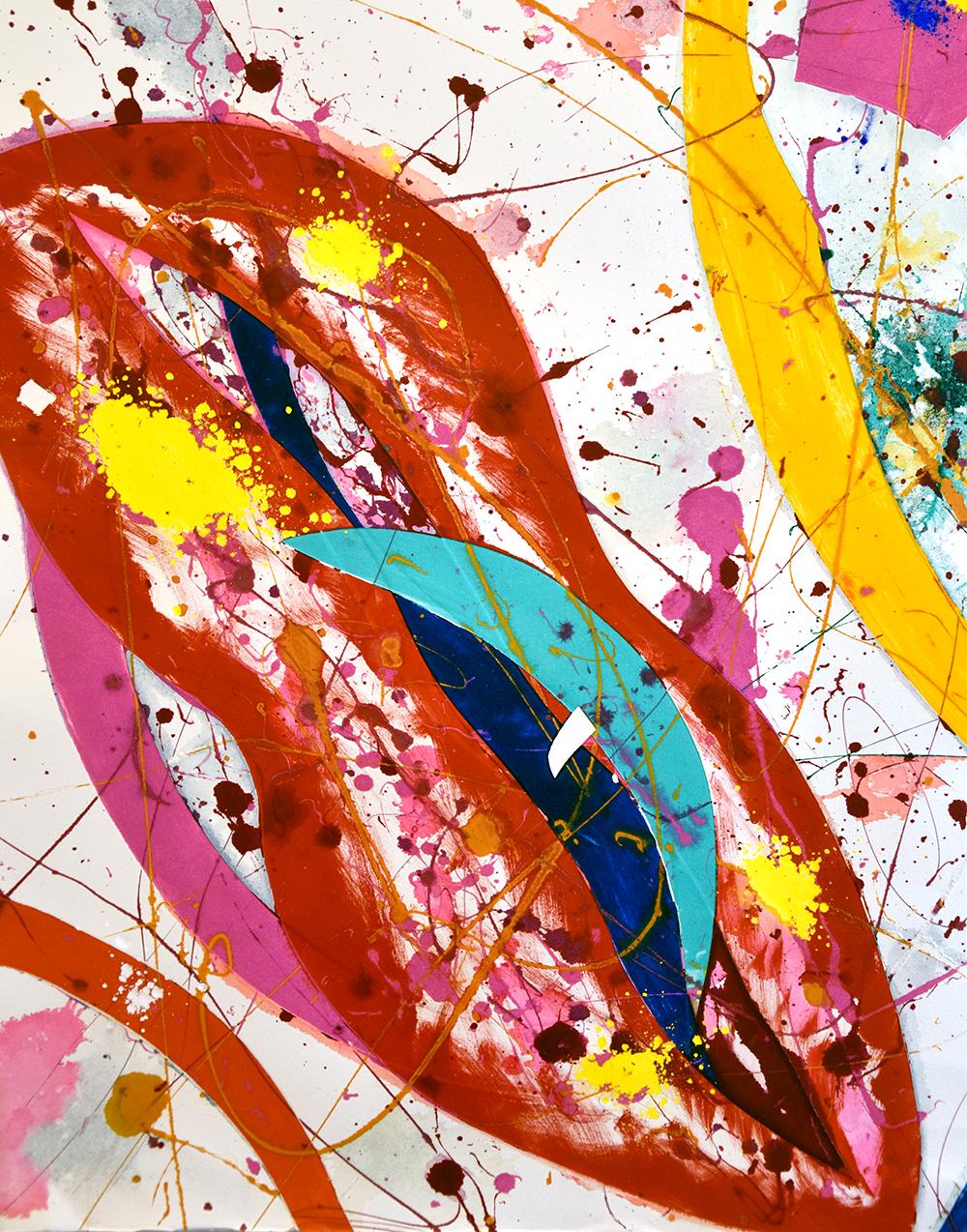 Unbetitelt, 1986 – Print von Sam Francis