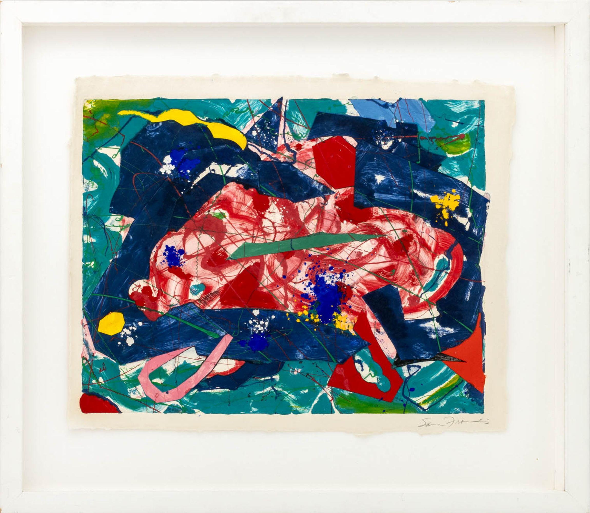 Sam Francis Abstract Print - Untitled (Abstract Composition)