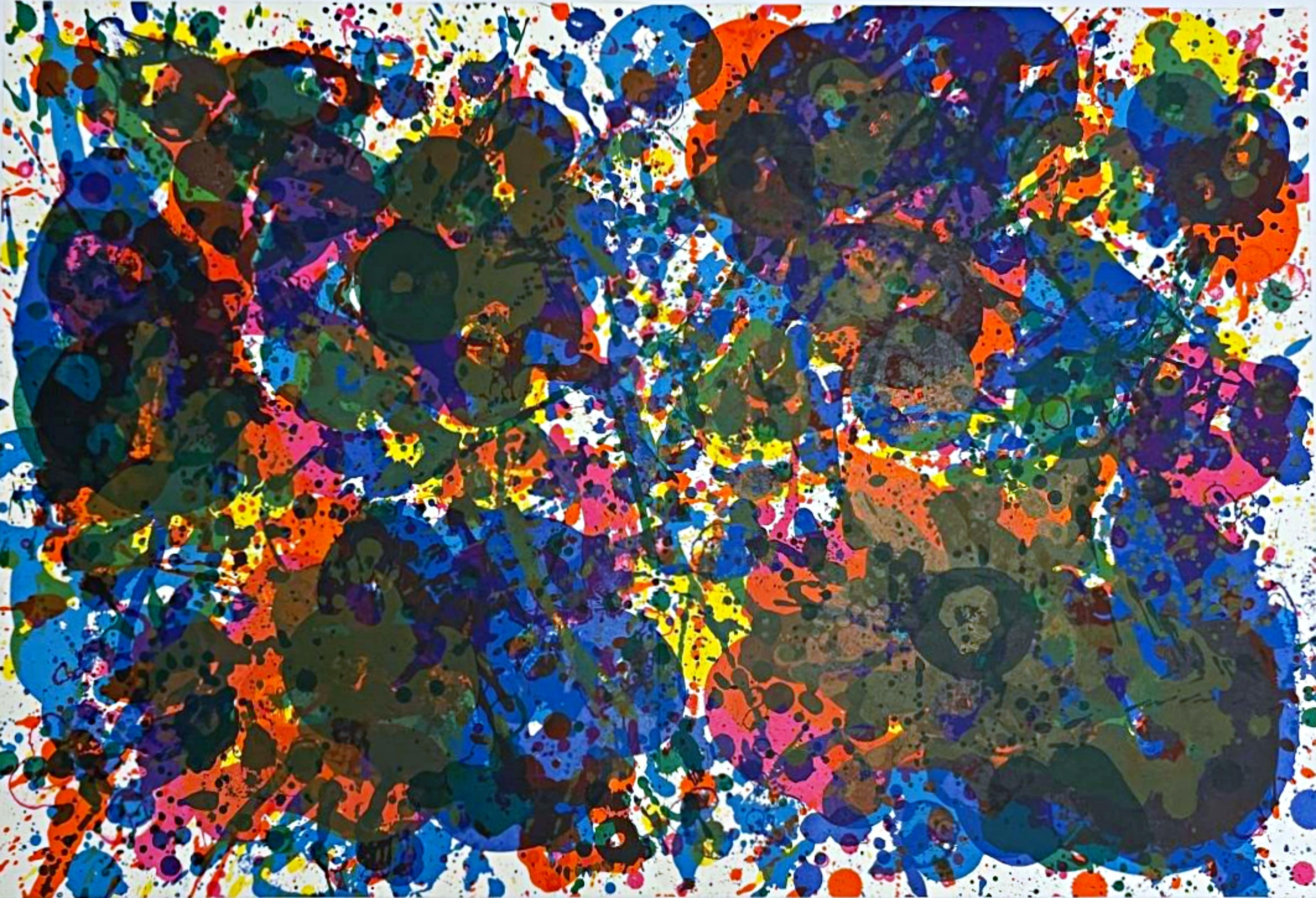 Sam Francis Abstract Print - Untitled Abstract Expressionist lithograph, from Carnegie Museum (155 Lembark) 