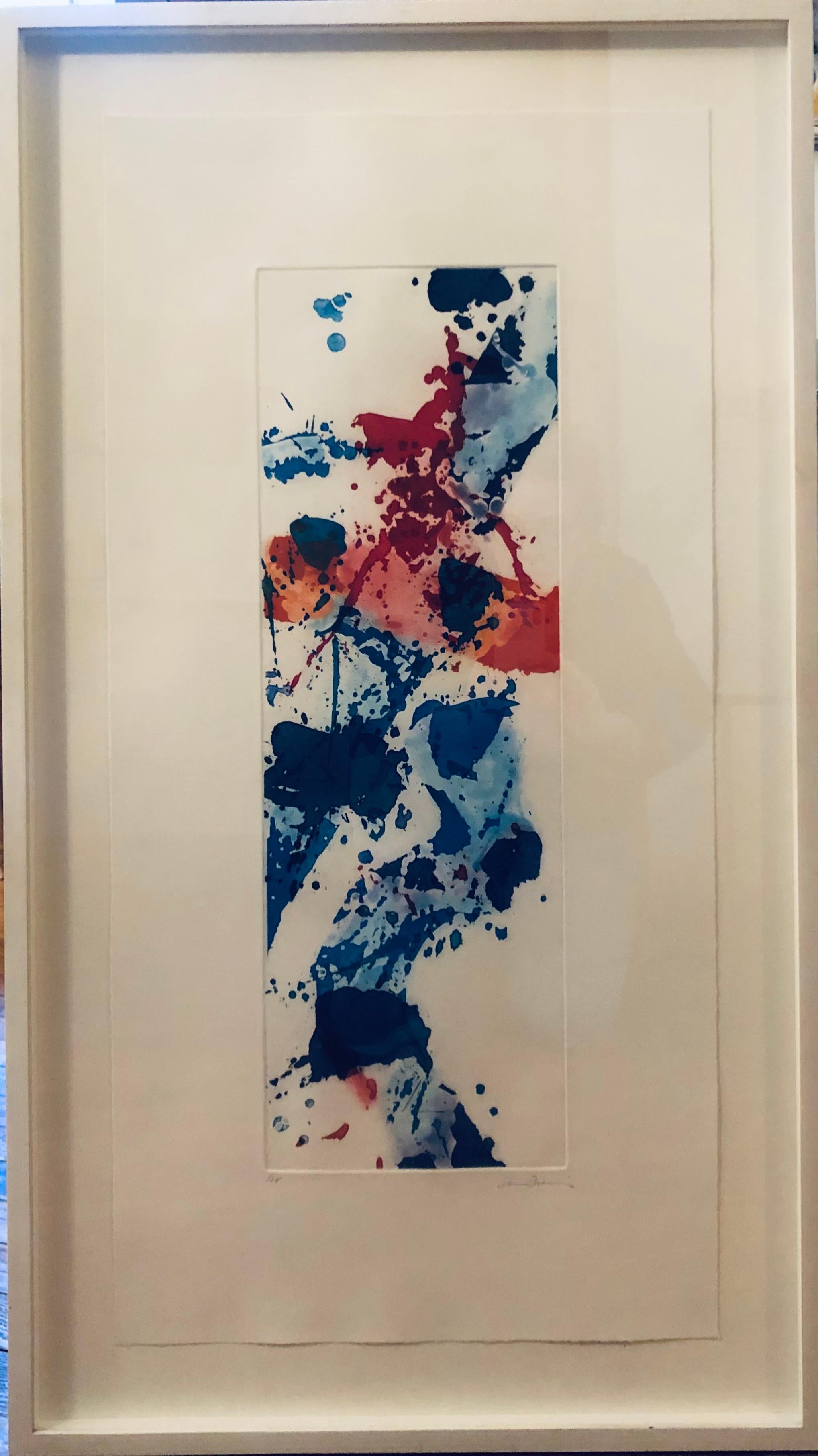 Abstract Print Sam Francis - Sans titre, preuve d'artiste