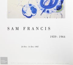 Untitled Blue Balls Exhibition Poster, Abstract Expressionist, Sam Francis