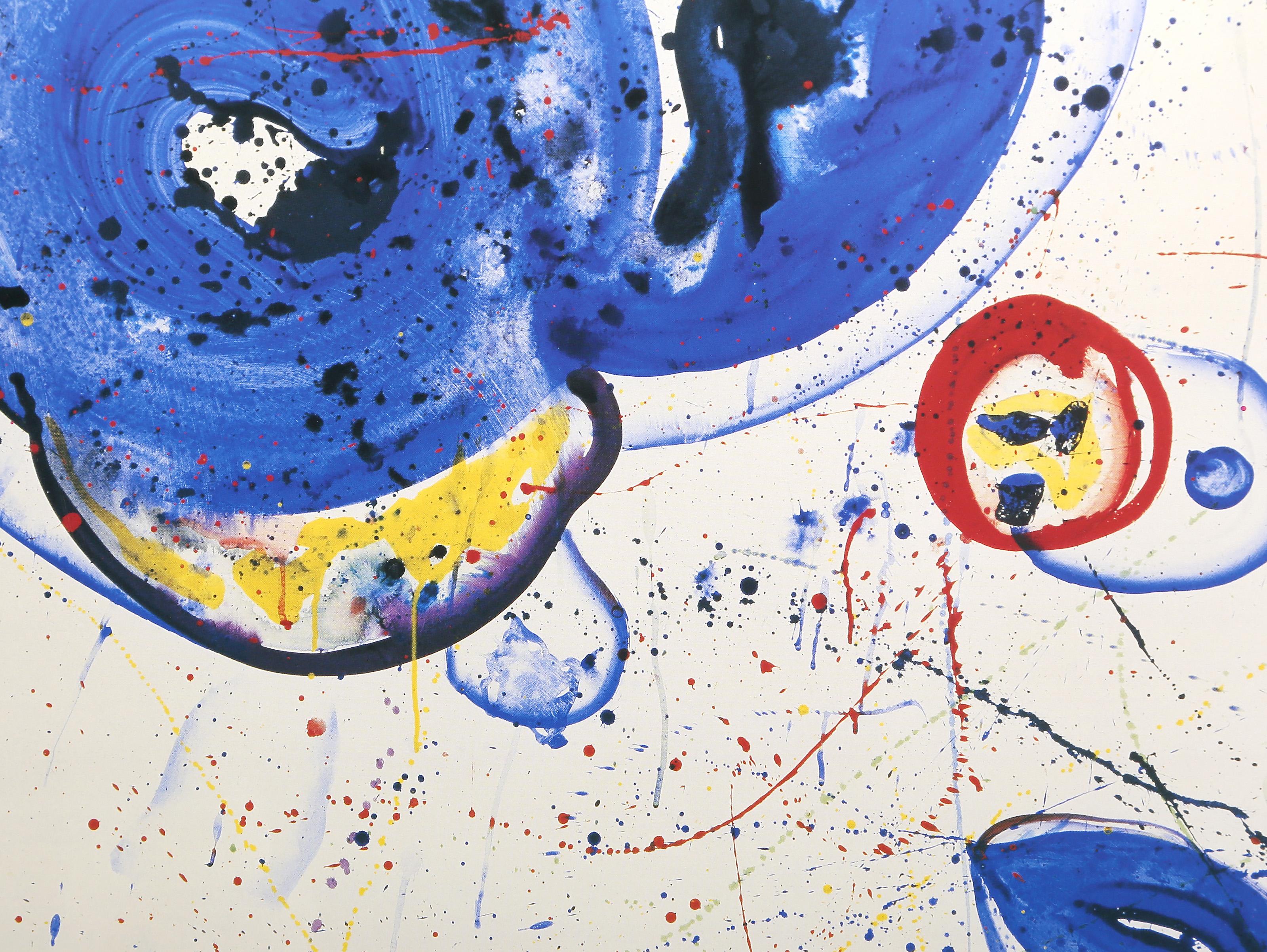 Affiche d'exposition sans titre Blue Balls, expressionniste abstrait, Sam Francis en vente 2