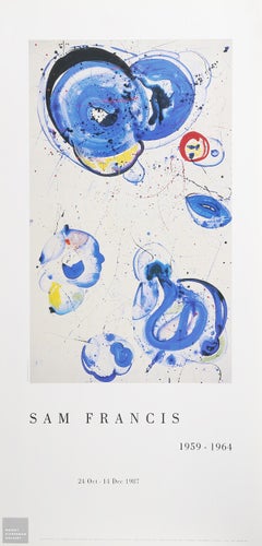 Cartel sin título de la exposición "Bolas azules", Expresionista abstracto, Sam Francis