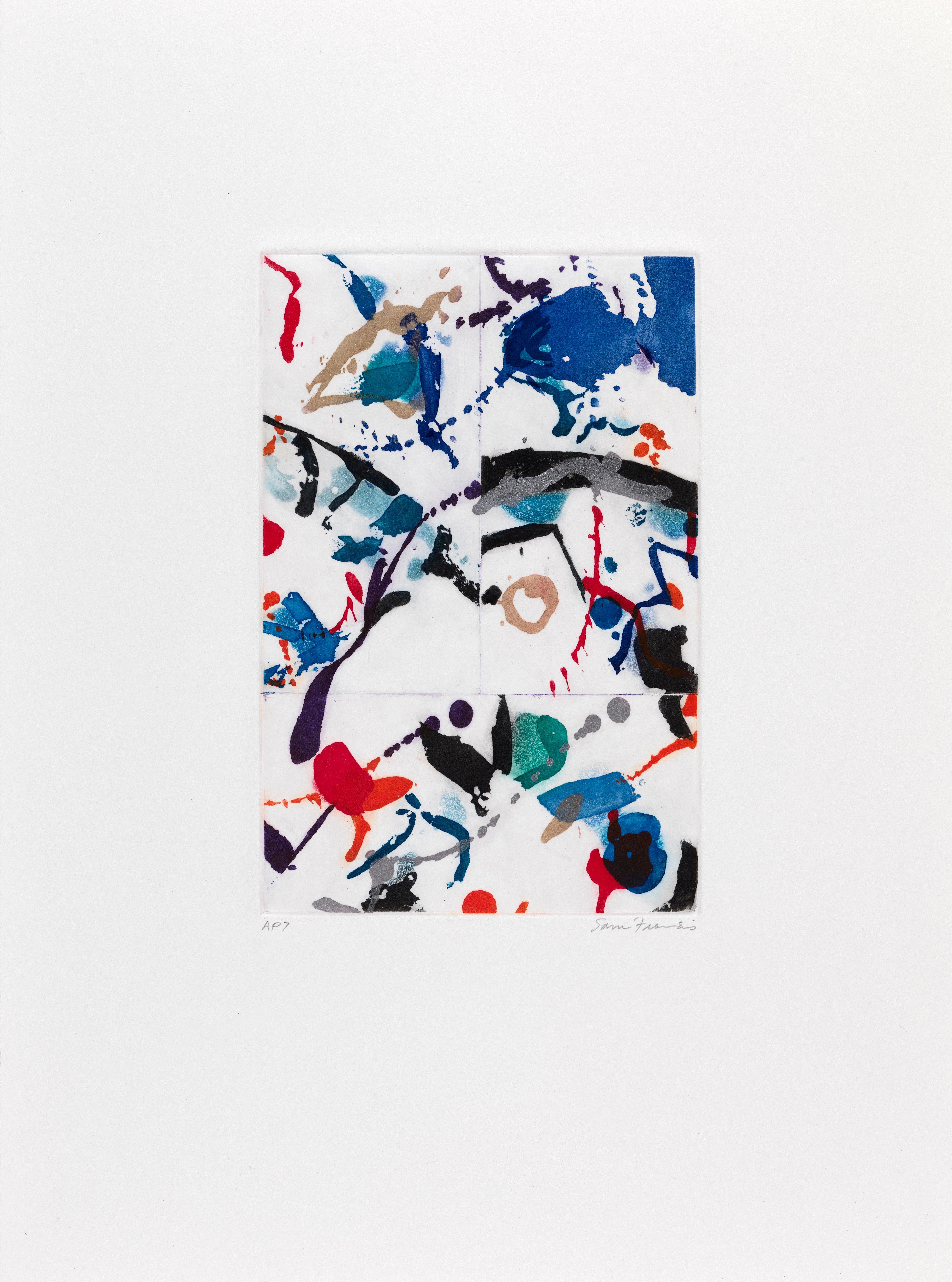 Sam Francis Abstract Print – Ohne Titel