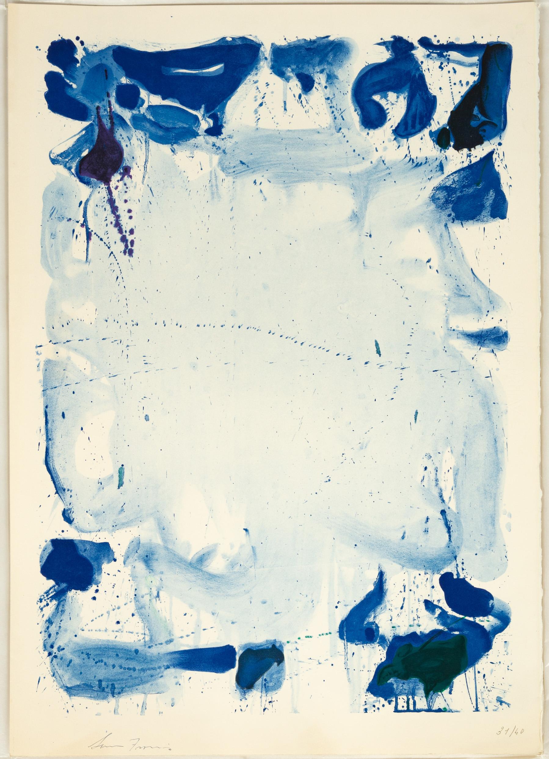 Sam Francis Abstract Print - Untitled