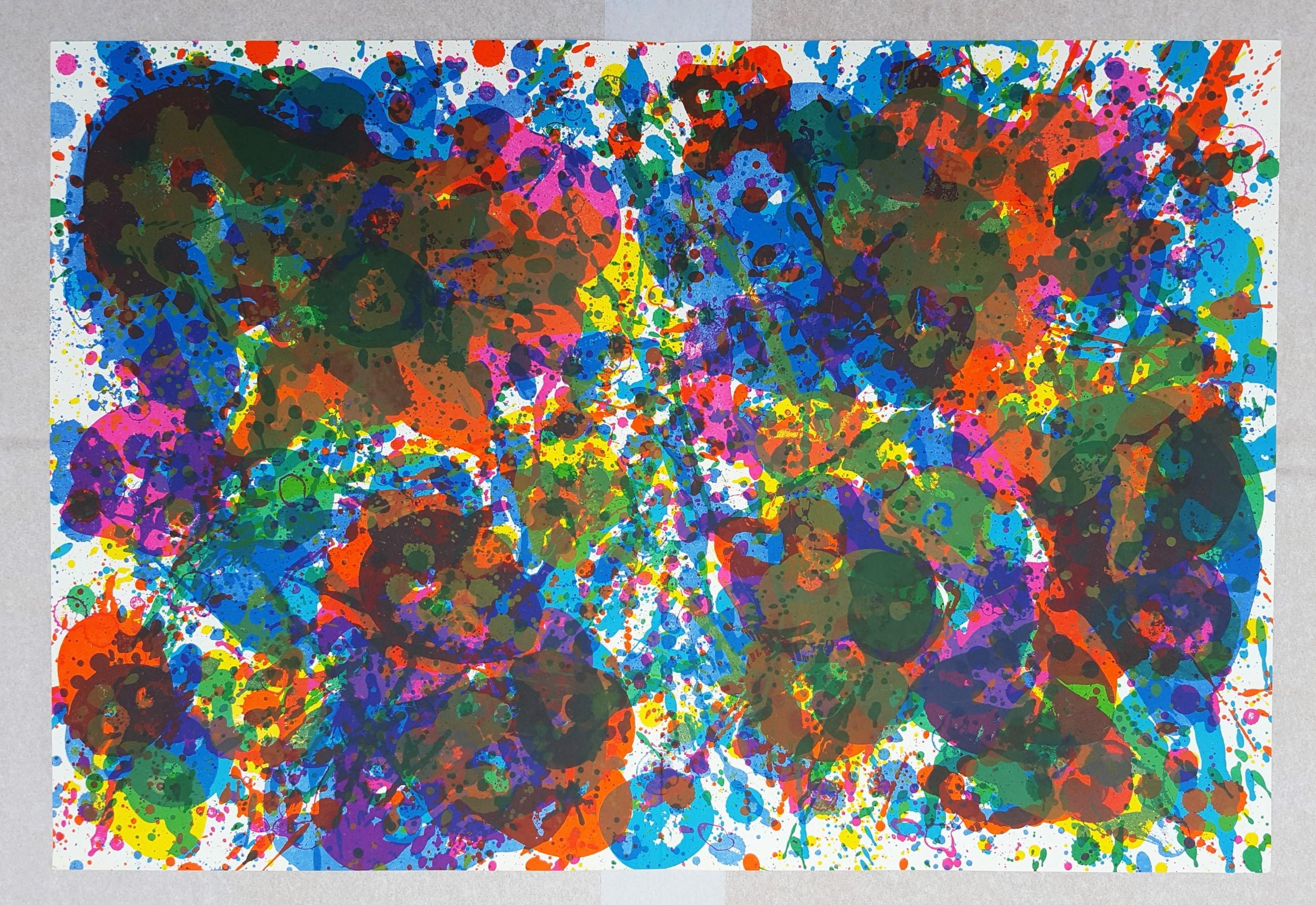 Untitled (SF-348) (Fresh Air School) /// Abstrakter Expressionismus Sam Francis Kunst im Angebot 1