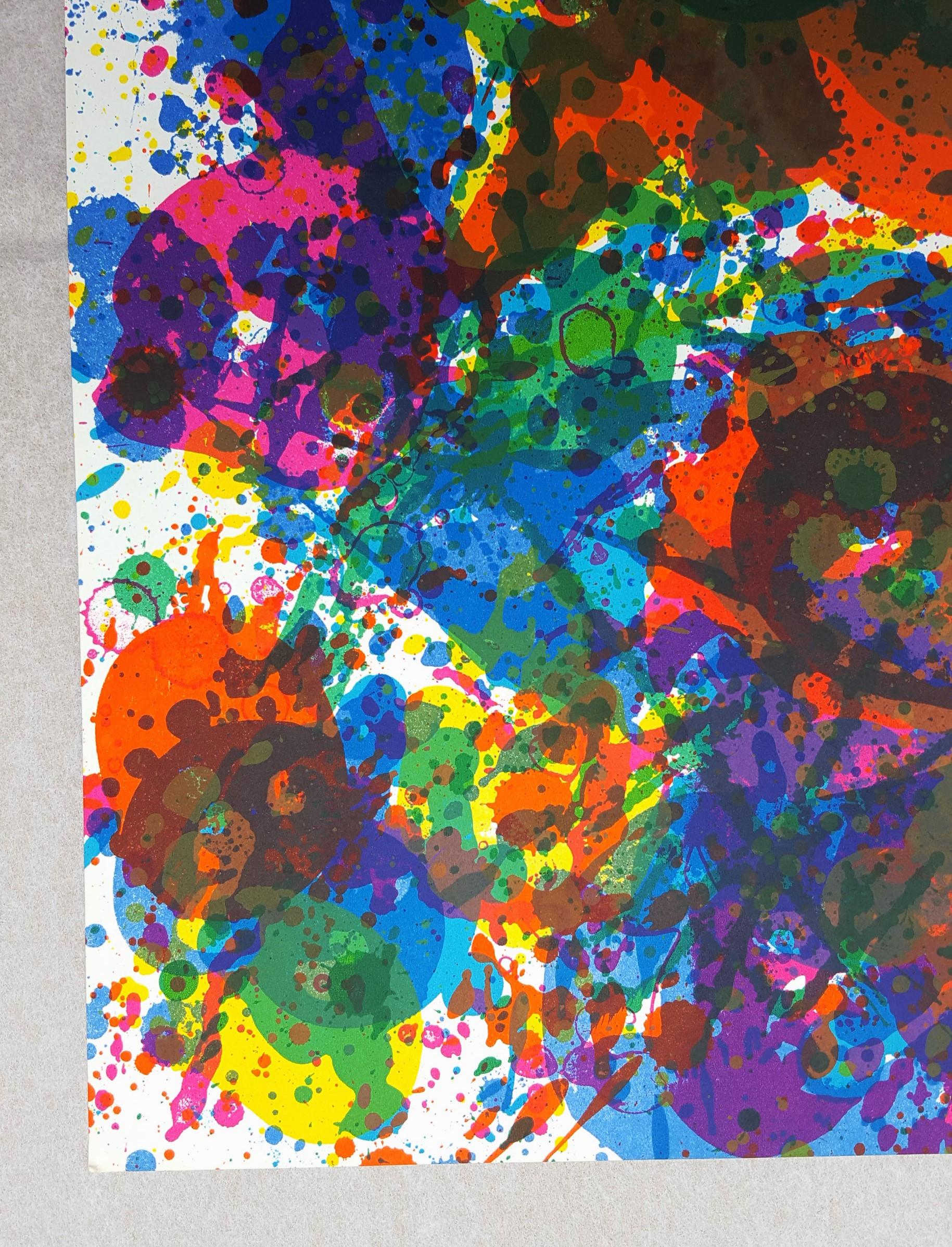 Sin título (SF-348) (Escuela Aire Fresco) /// Arte del expresionista abstracto Sam Francis en venta 2