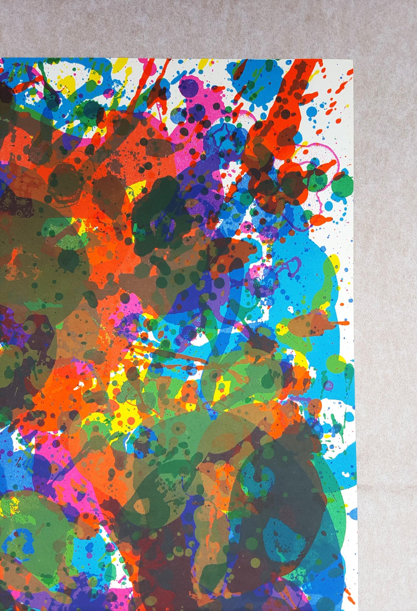 Sin título (SF-348) (Escuela Aire Fresco) /// Arte del expresionista abstracto Sam Francis en venta 4