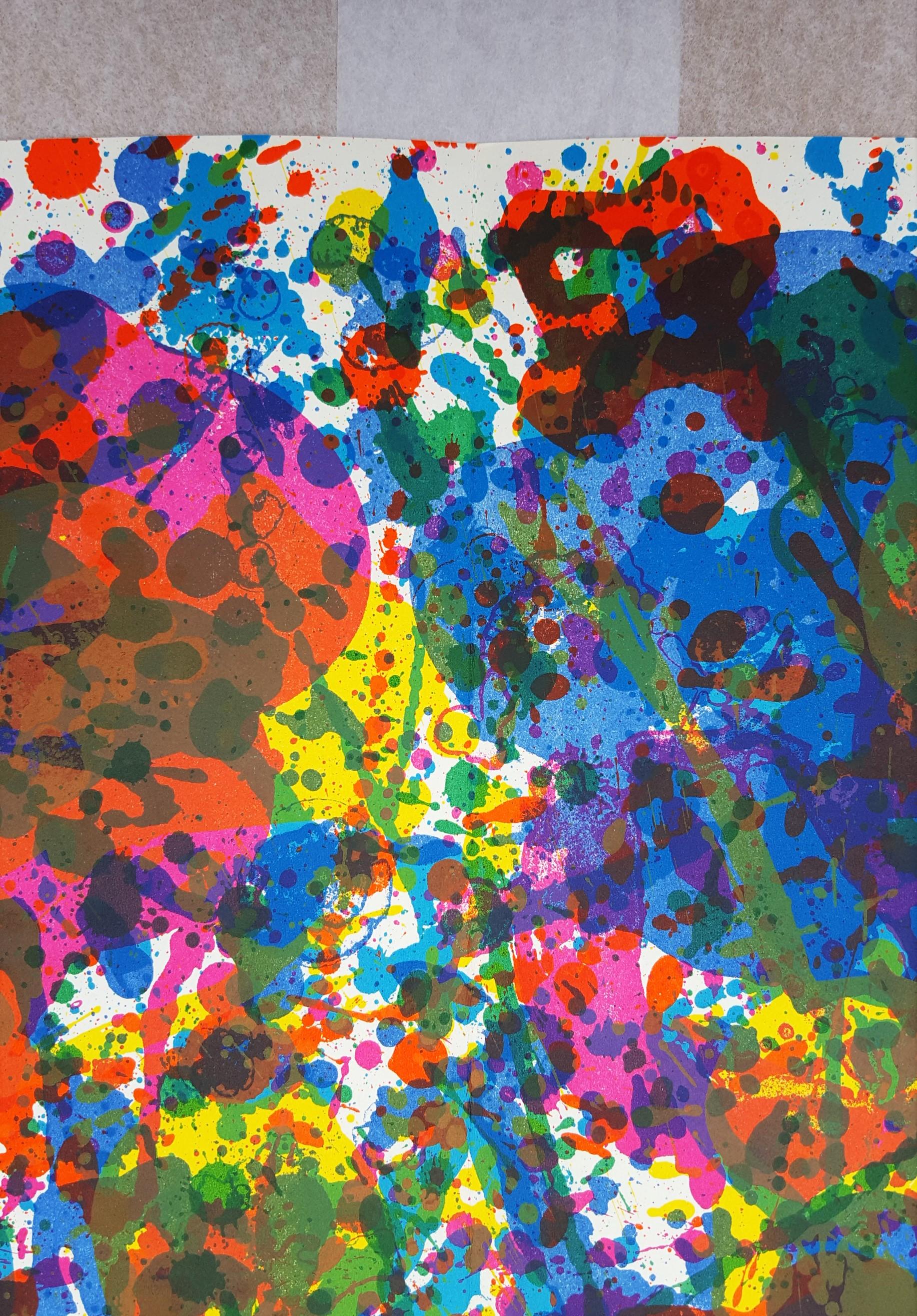 Sin título (SF-348) (Escuela Aire Fresco) /// Arte del expresionista abstracto Sam Francis en venta 6