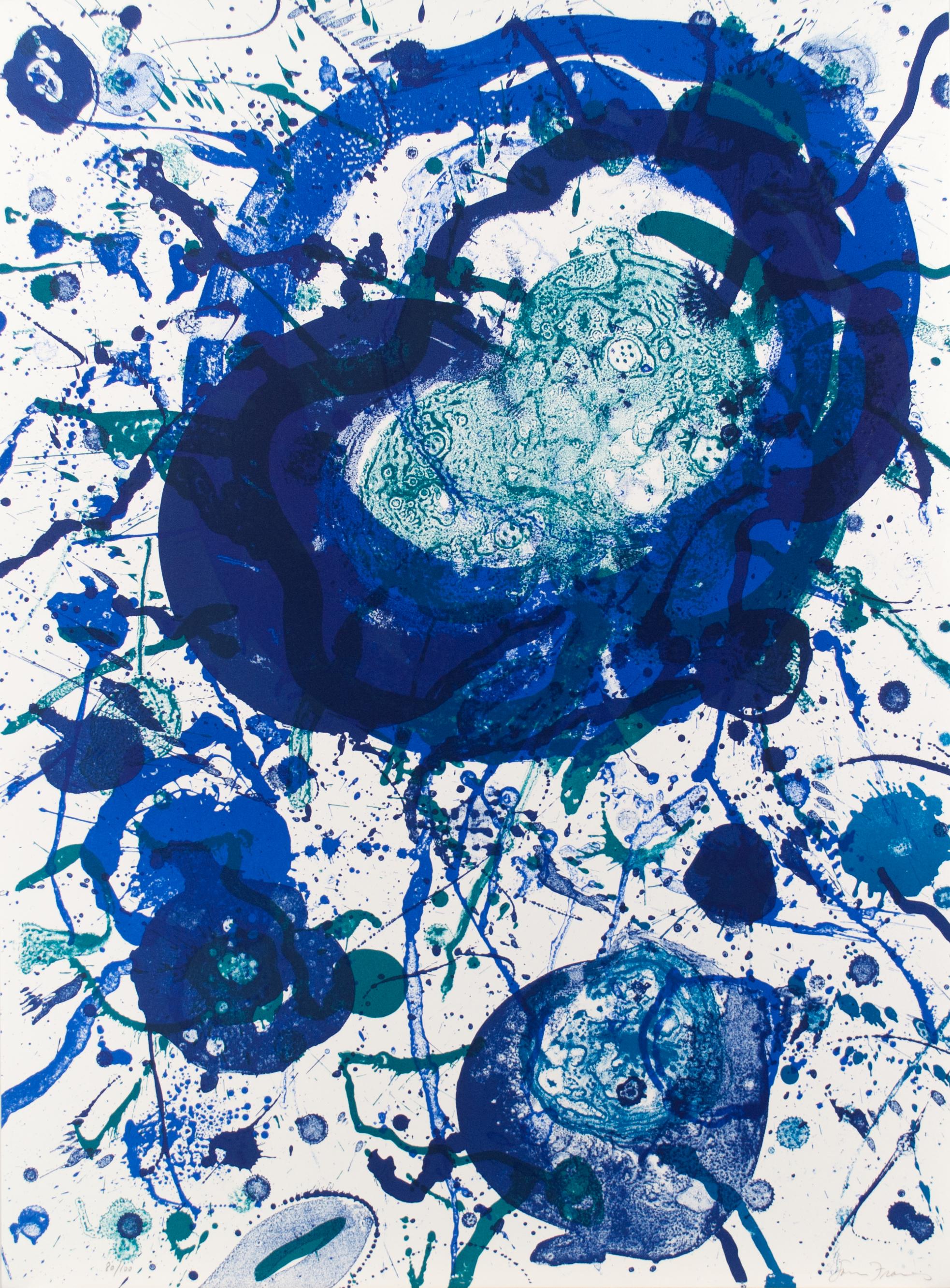 Sam Francis Abstract Print - Untitled from the portfolio “Poems dans le ciel”