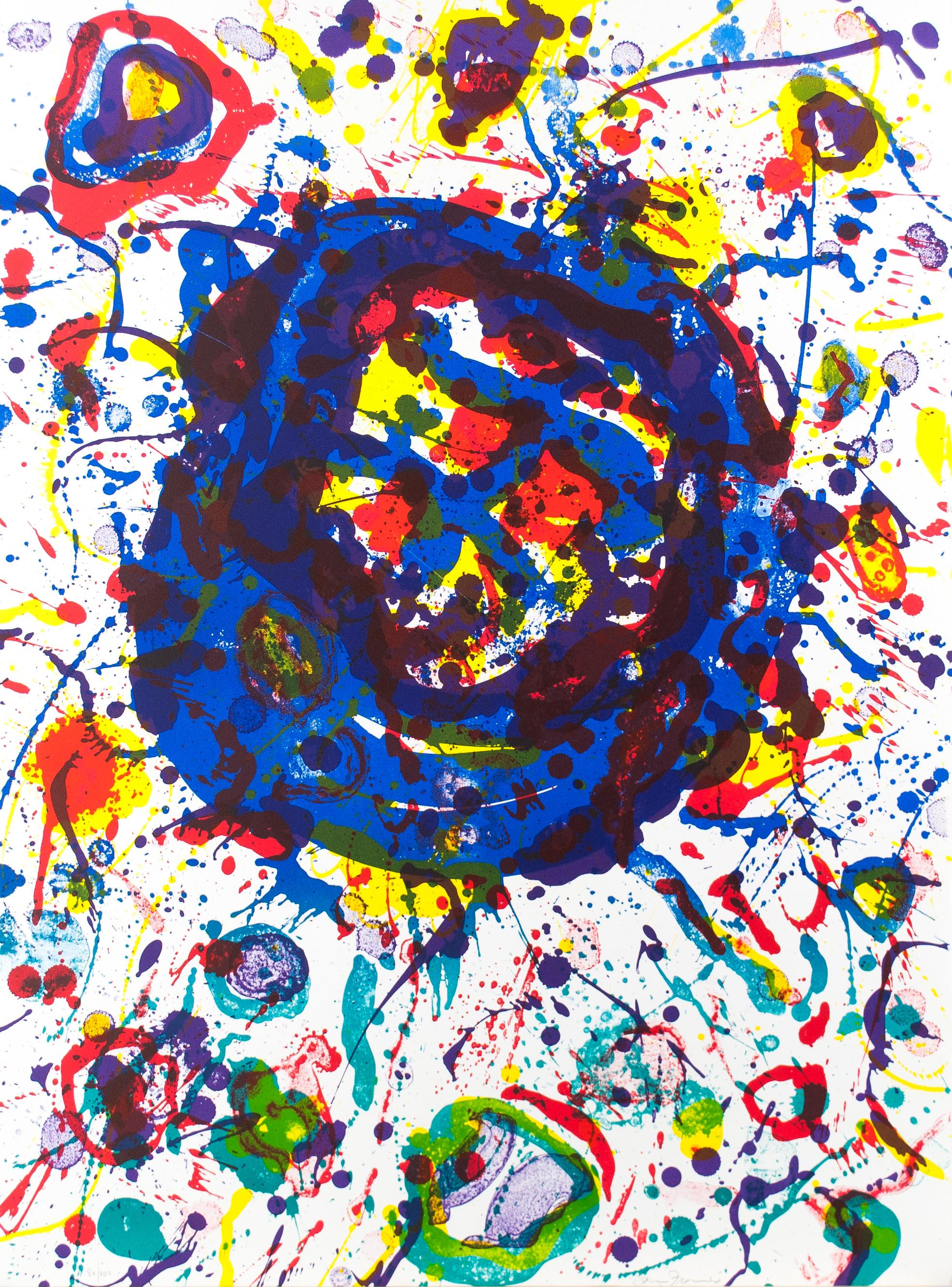 Sam Francis Abstract Print - Untitled from the portfolio “Poems dans le ciel”