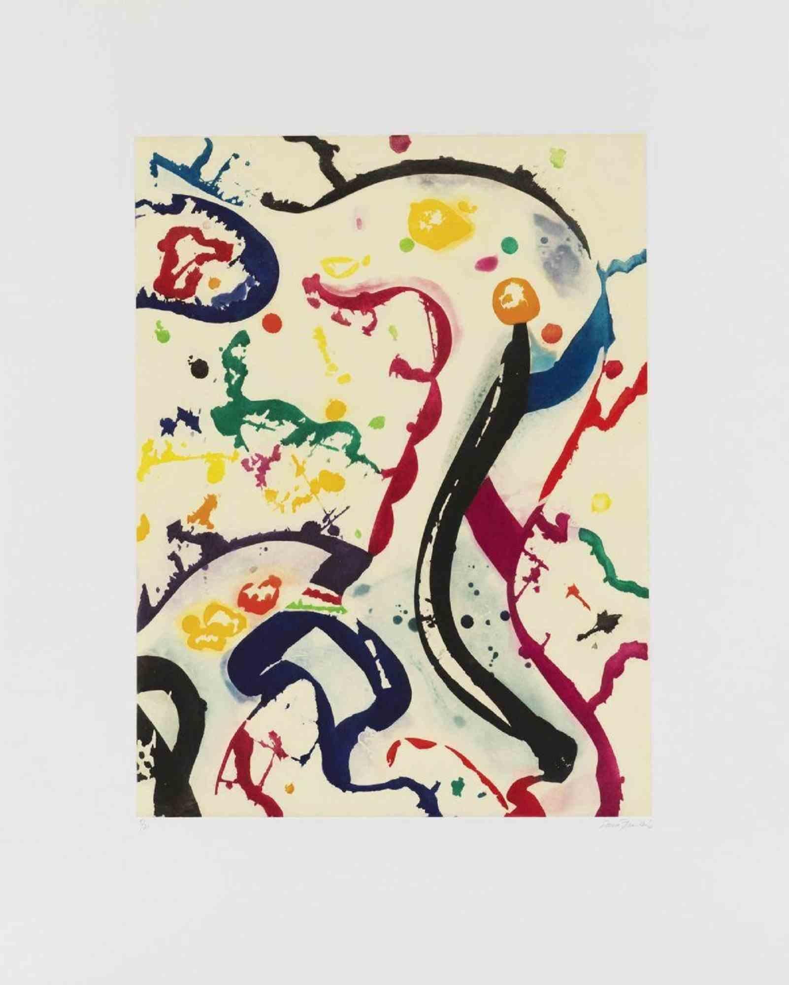 Copy of Francis's signature Swatch Art Special by Sam Francis 1992 Print Copy 