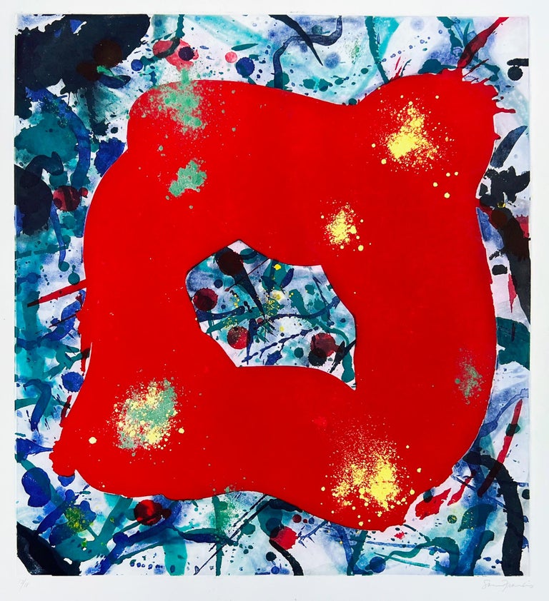 Untitled is an original artwork realized in 1989 by Sam Francis.

Etching, Aquatint and monotype in colors on BFK Rives

Edition including 18 color variations, this one is signed and numbered 12/18.

The Litho Shop, publisher and printer, Santa