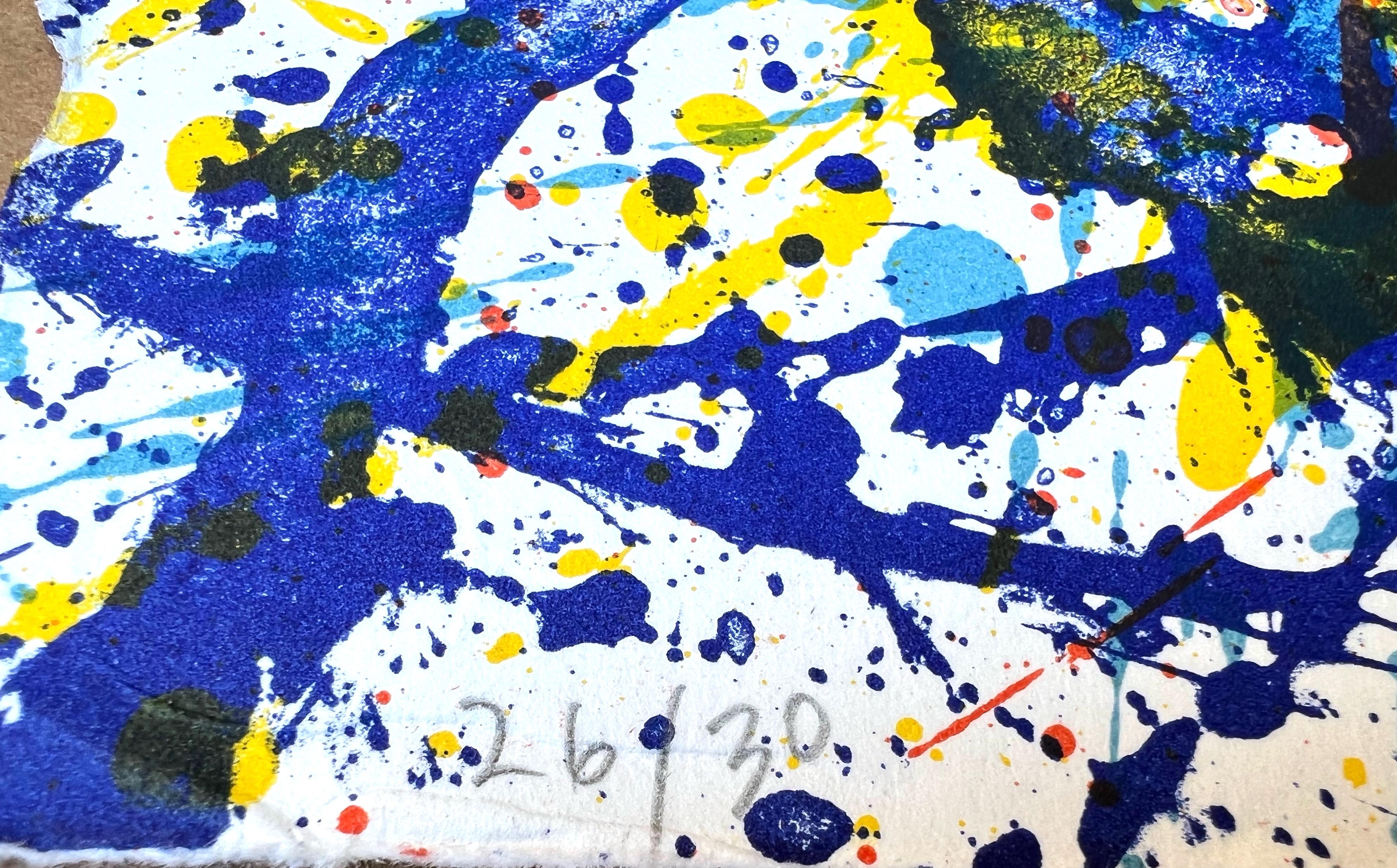Untitled - Original Lithograph by Sam Francis - 1979 1