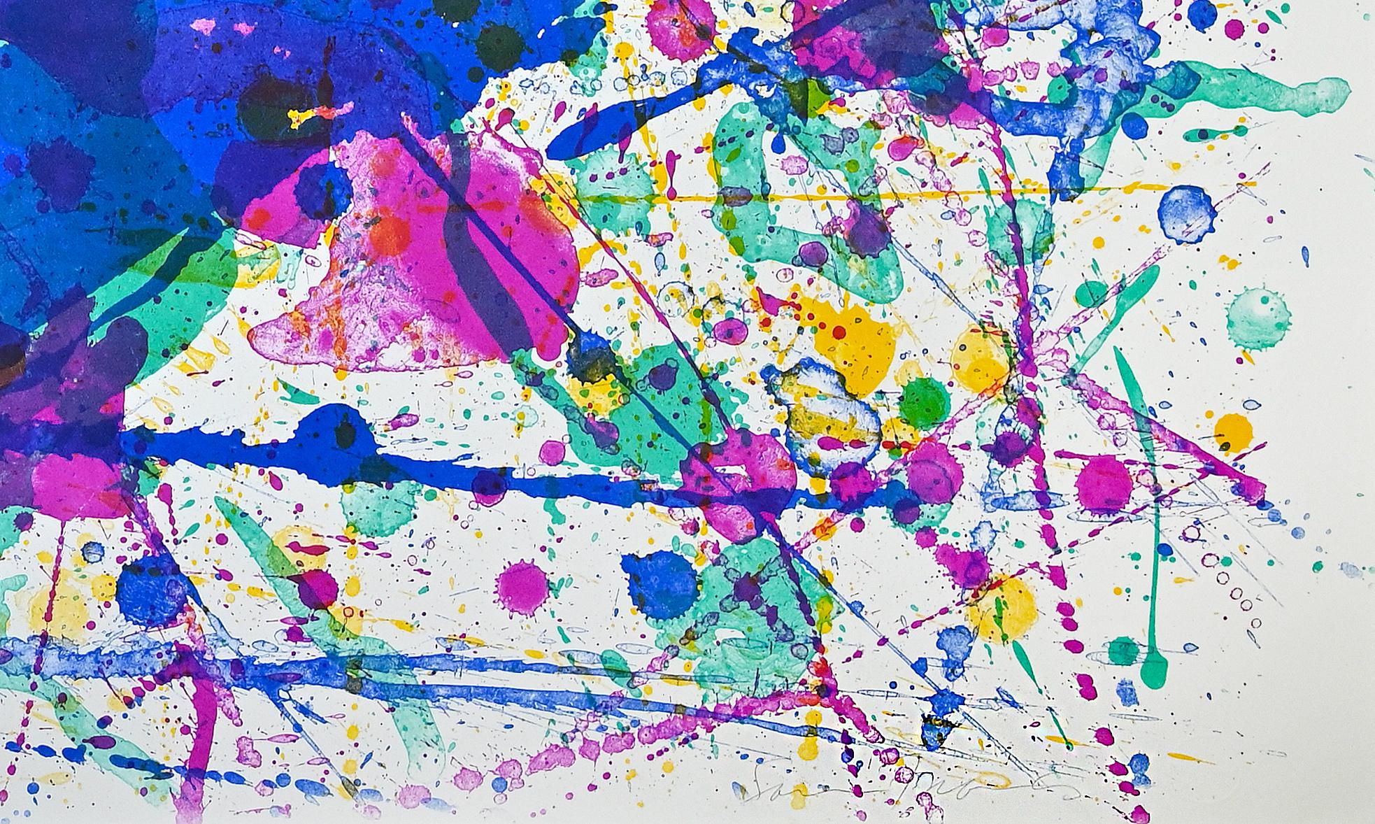 Senza titolo - Litografia di Sam Francis - 1980 in vendita 1