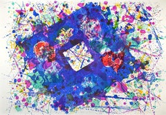 Vintage Untitled - Lithograph by Sam Francis - 1980
