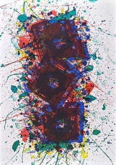 Untitled - Original Lithograph by Sam Francis - 1981