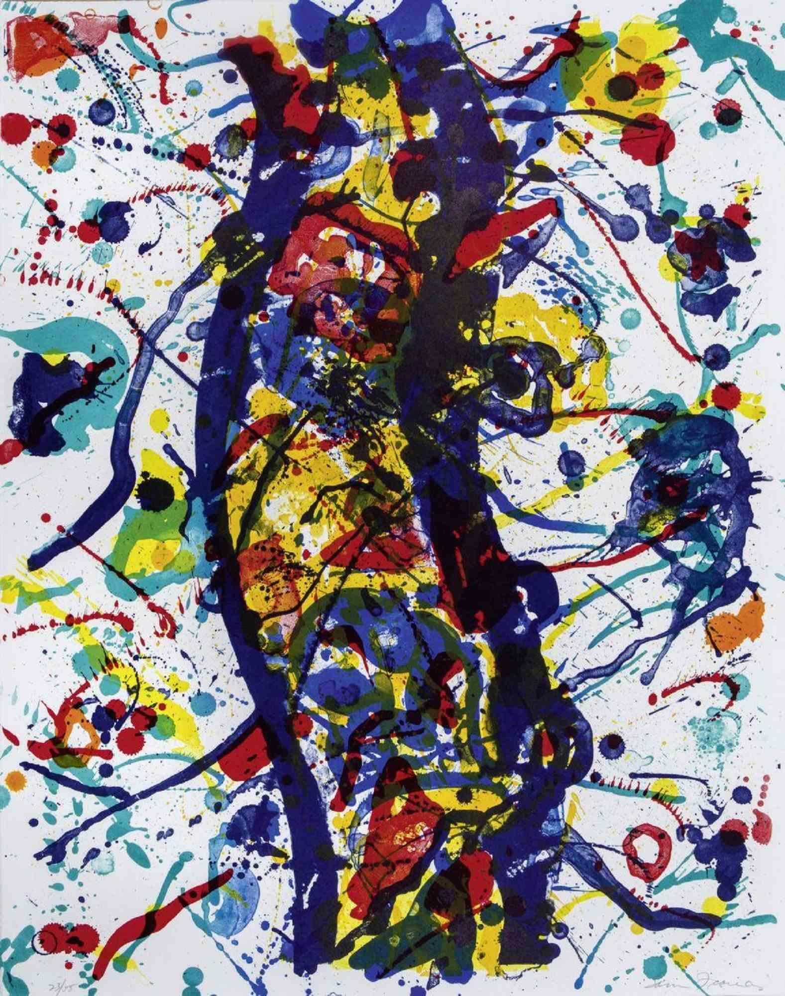 Untitled is an original contemporary artwork realized by Sam Francis in 1986

Lithograph on BFK Rives.

Hand signed on the lower right margin.

Numbered on the lower left margin.

Edition of 23/55.

Dryp stamp of the Editor The Litho Shops Inc Santa