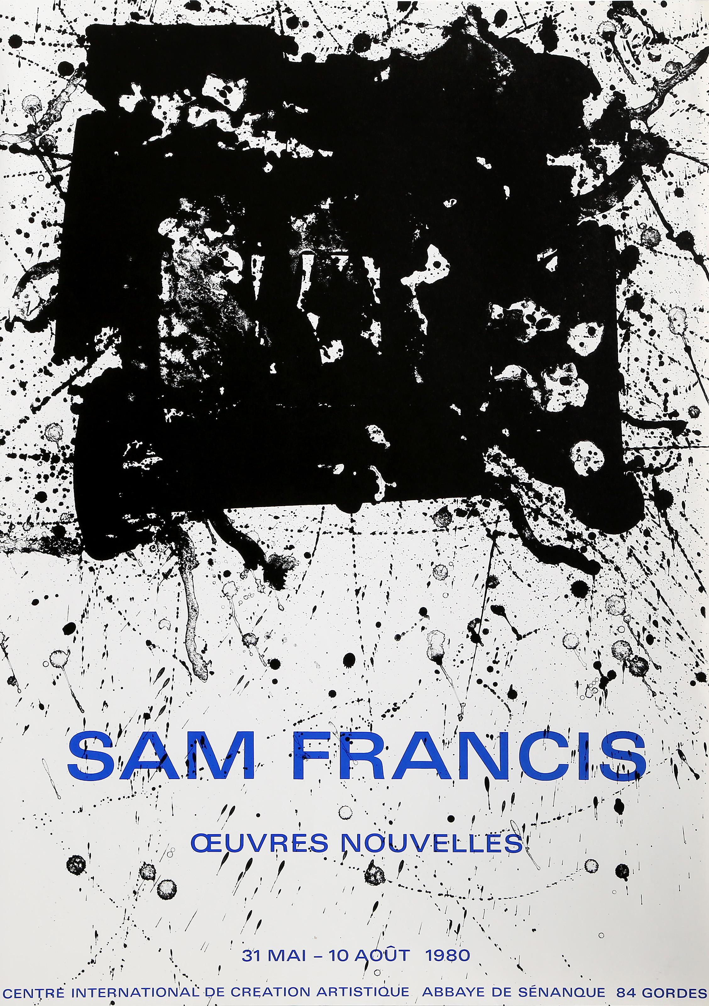  Sam Francis, American (1923 - 1994) -  Untitled (P-5), Year:  1980, Medium:  Poster, Edition:  1200, Size:  27.5 x 19.5 in. (69.85 x 49.53 cm), Printer:  Bob Blair and George Page at Blair Litho, Los Angeles, Publisher:  Centre International de