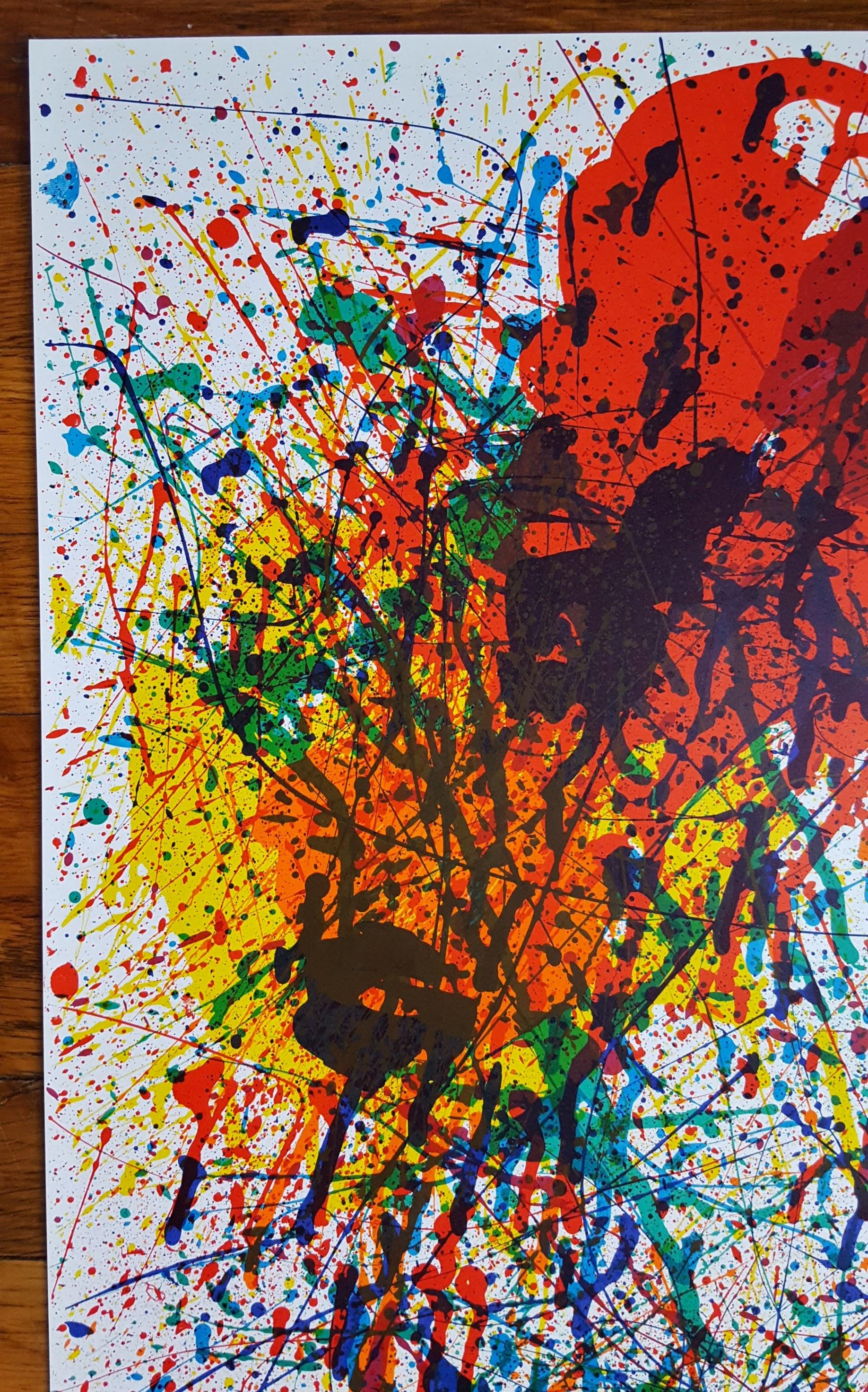 Sans titre (SF-229P) (Fondation Maeght) Affiche /// Sam Francis Expression abstraite en vente 9