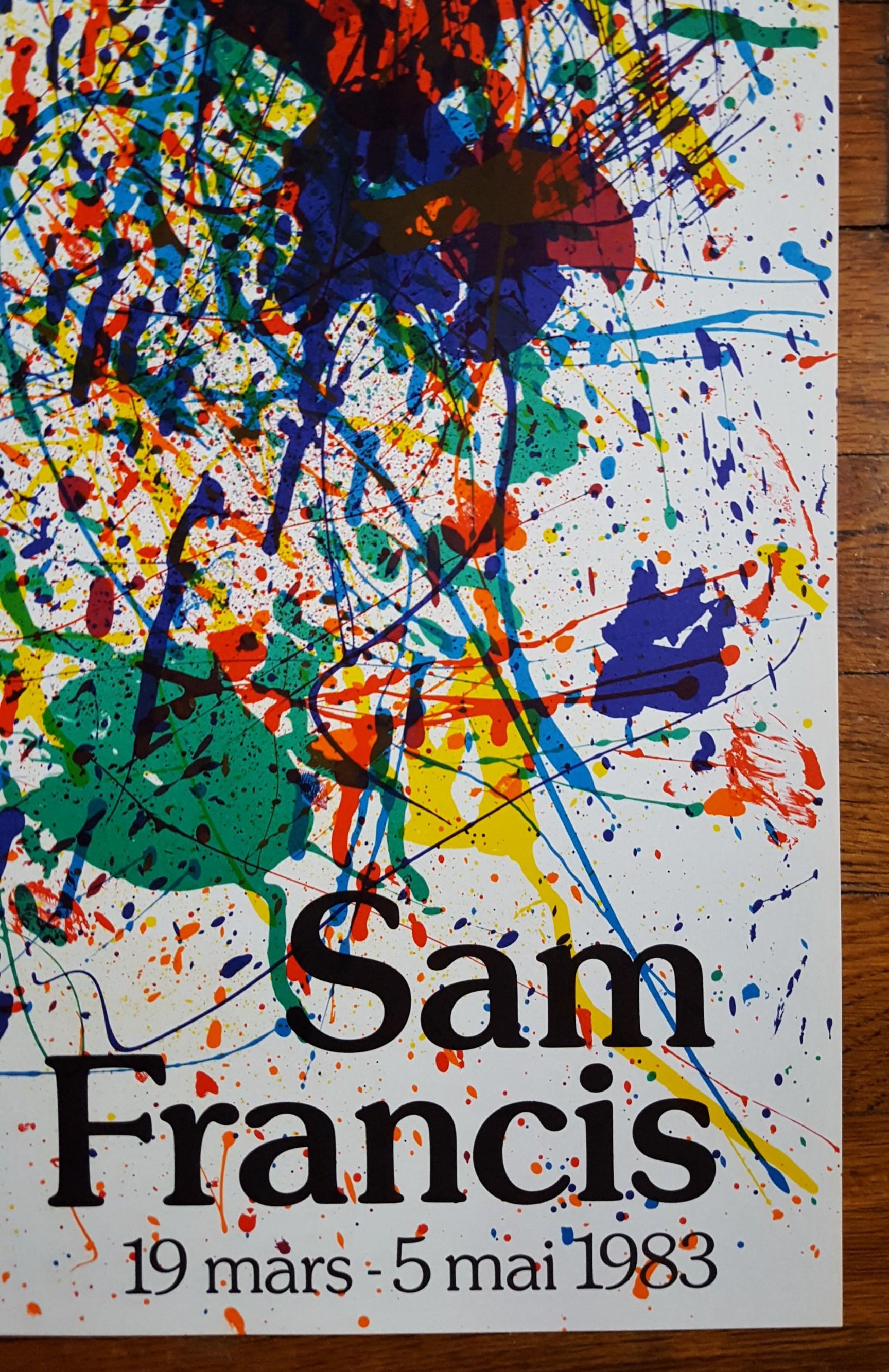 Sans titre (SF-229P) (Fondation Maeght) Affiche /// Sam Francis Expression abstraite en vente 11