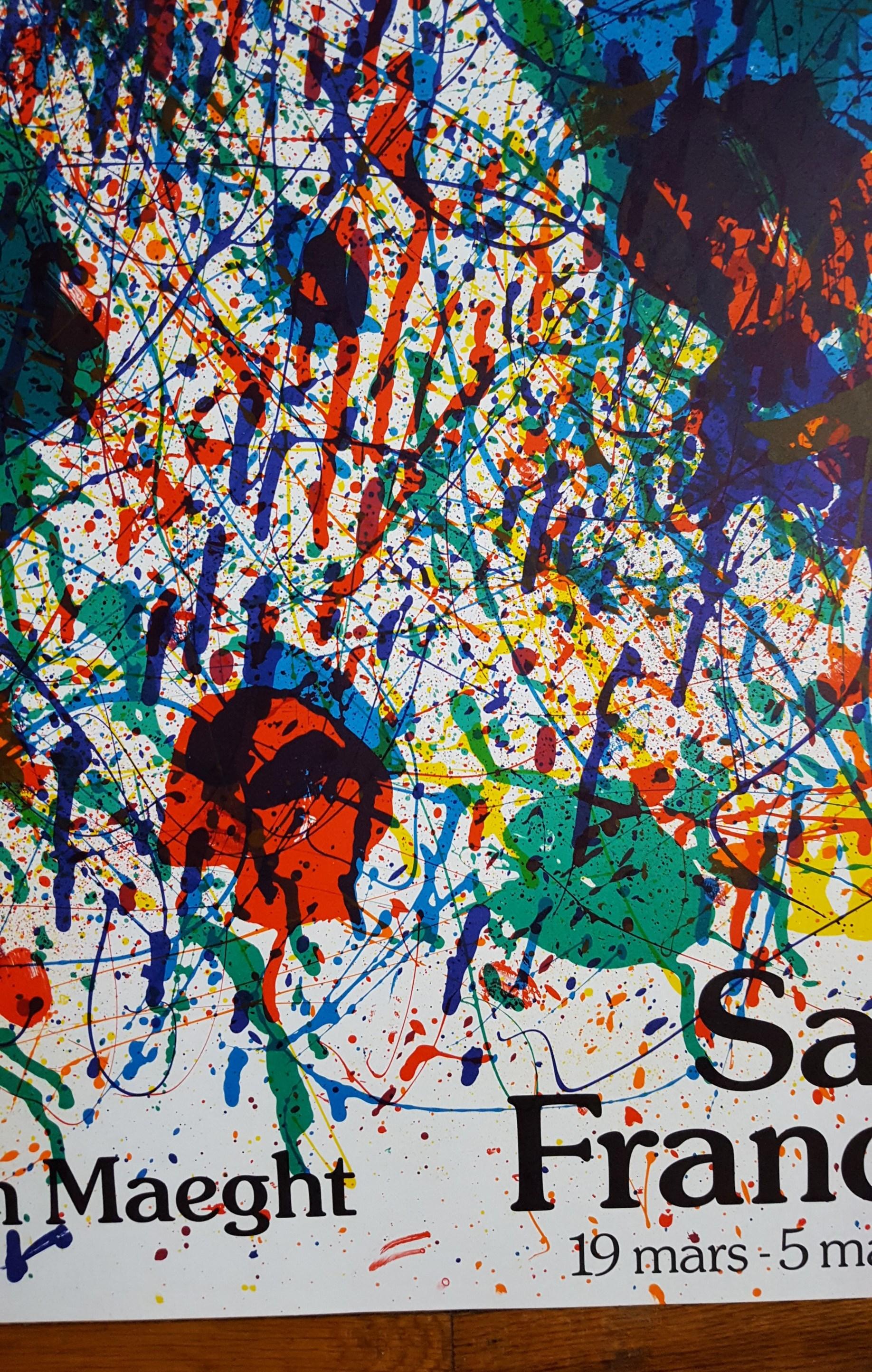 Sans titre (SF-229P) (Fondation Maeght) Affiche /// Sam Francis Expression abstraite en vente 13