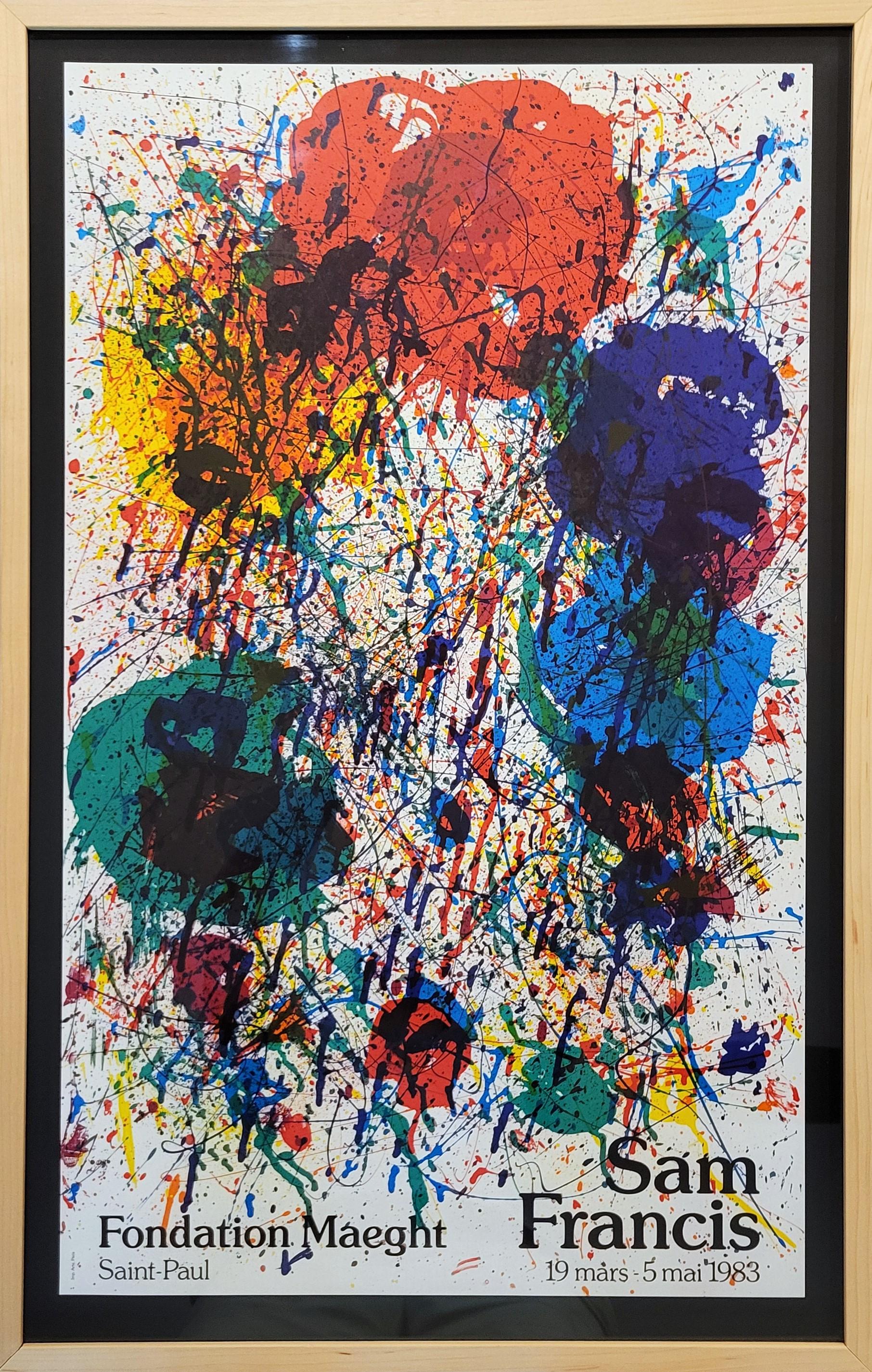 Sans titre (SF-229P) (Fondation Maeght) Affiche /// Sam Francis Expression abstraite en vente 1