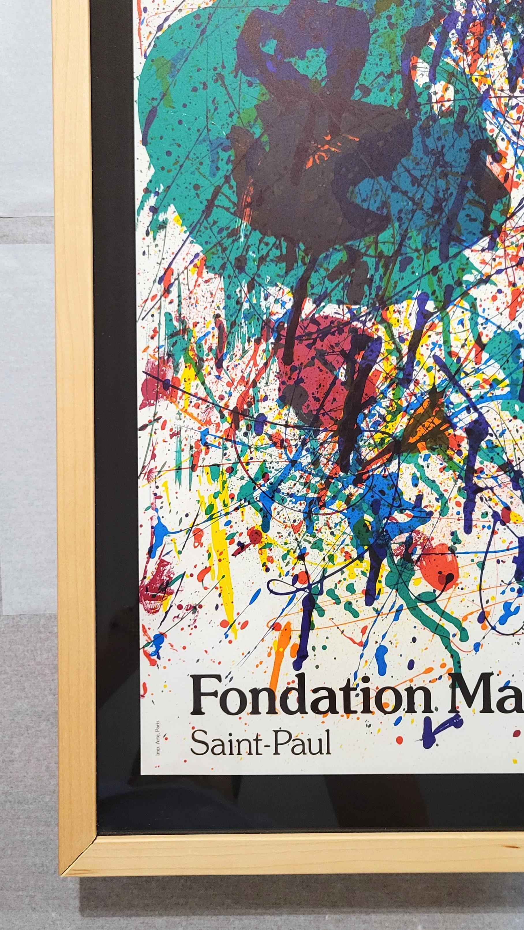 Sans titre (SF-229P) (Fondation Maeght) Affiche /// Sam Francis Expression abstraite en vente 2