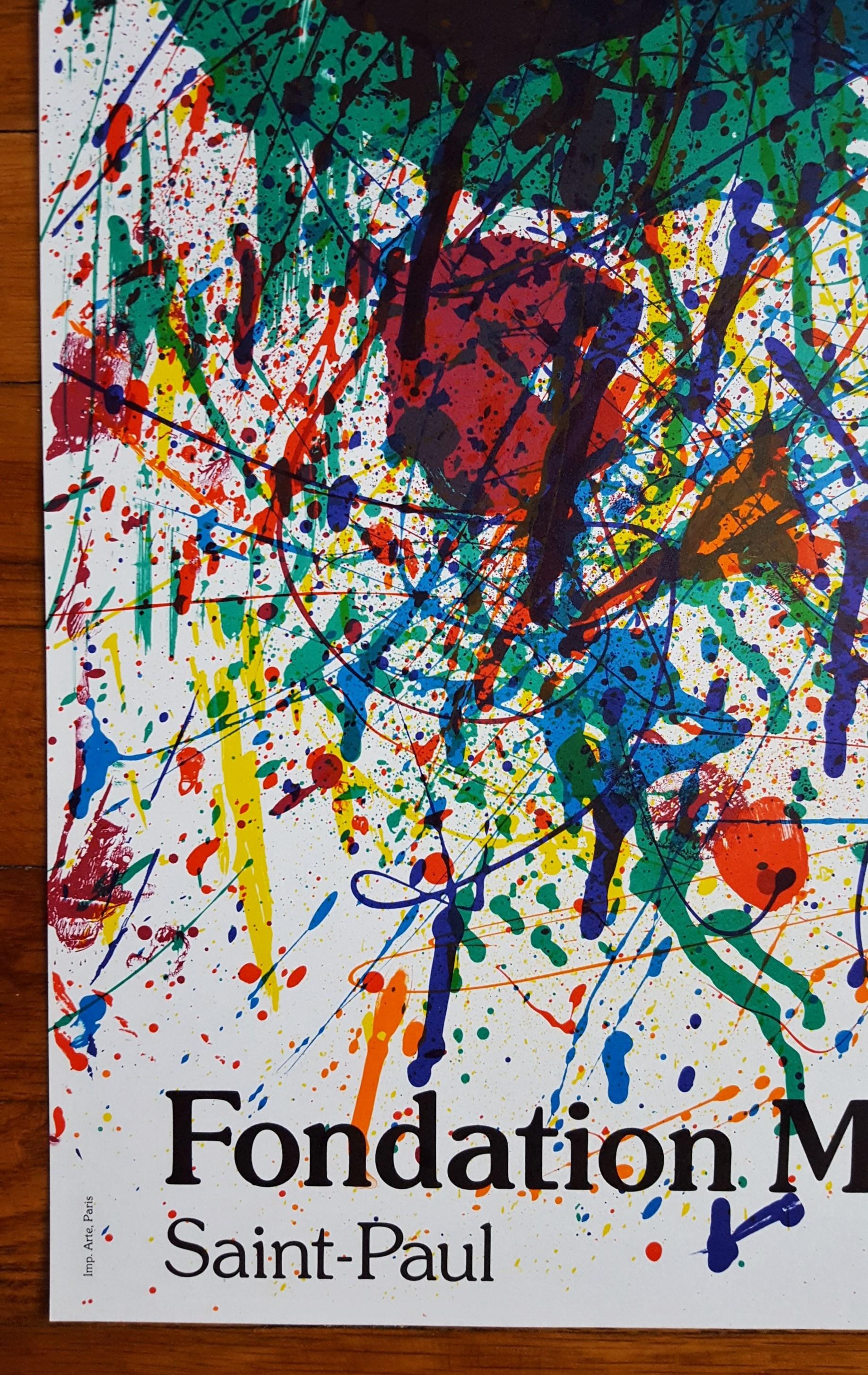 Sans titre (SF-229P) (Fondation Maeght) Affiche /// Sam Francis Expression abstraite en vente 8