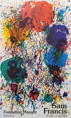 Untitled (SF-229P) (Fondation Maeght) Poster /// Sam Francis Abstract Expression
