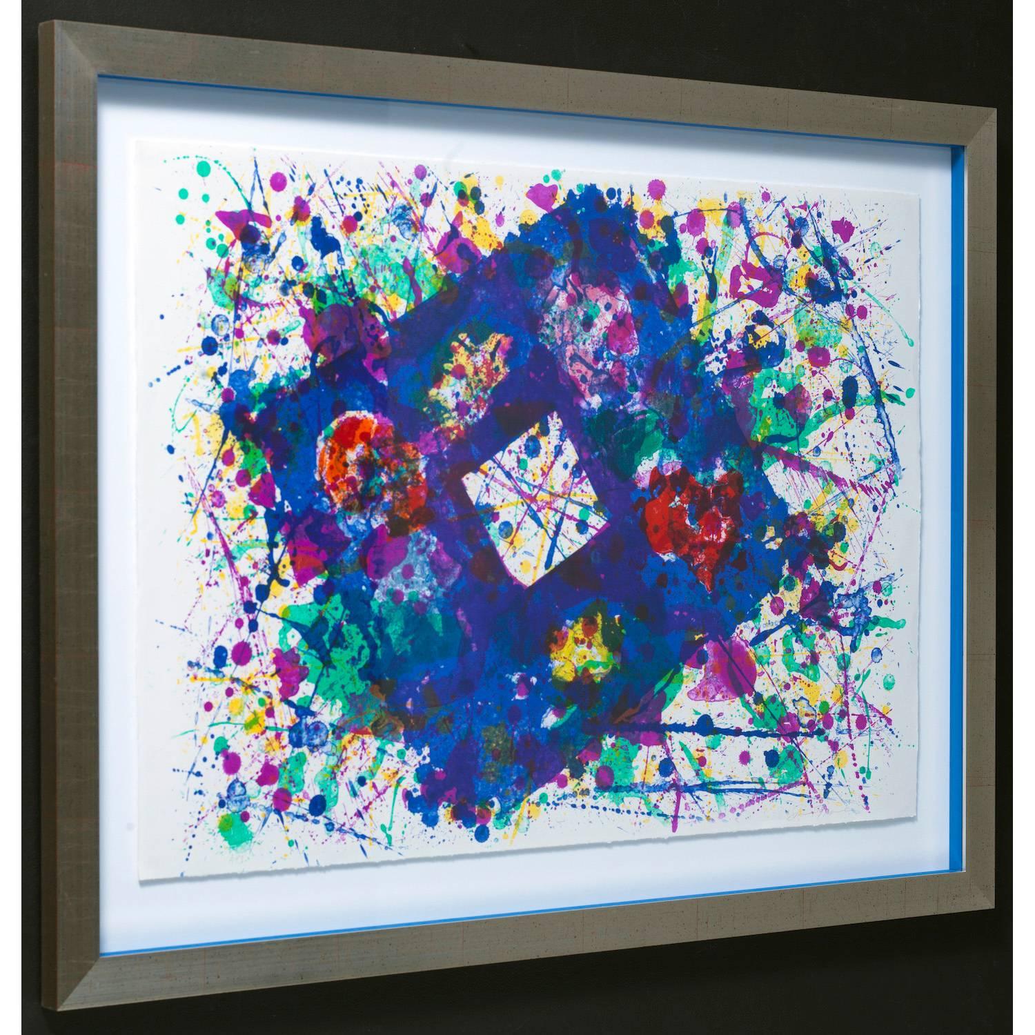 Untitled (SF-259) - Abstract Expressionist Print by Sam Francis